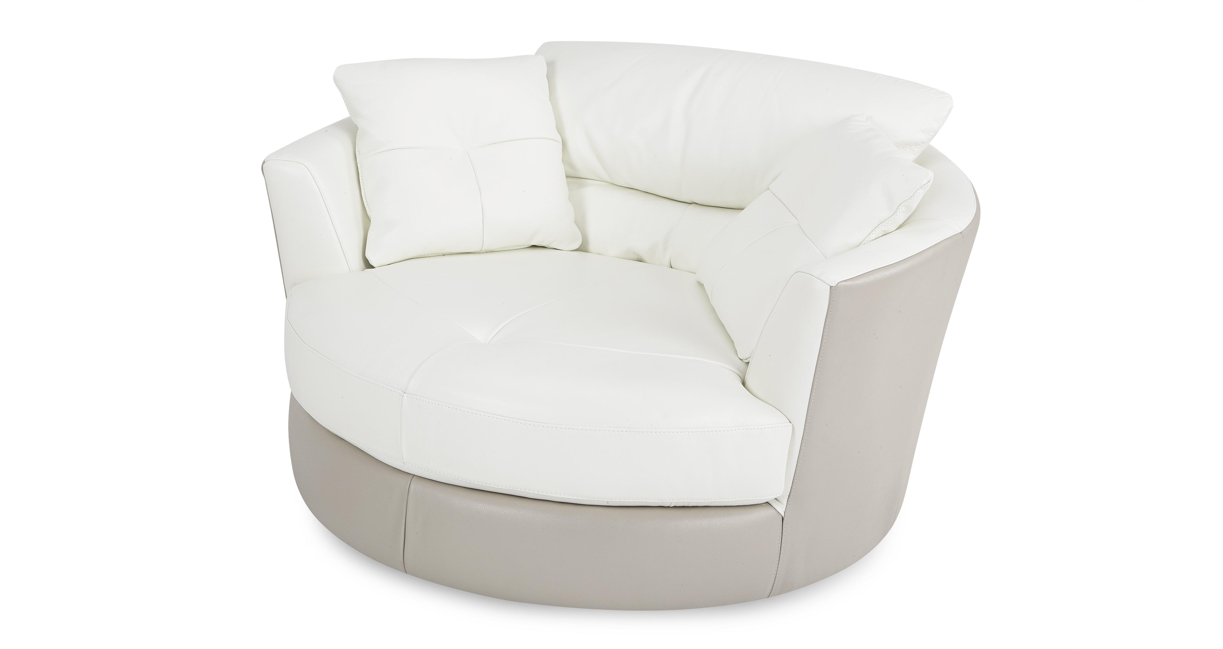 Round leather chair online