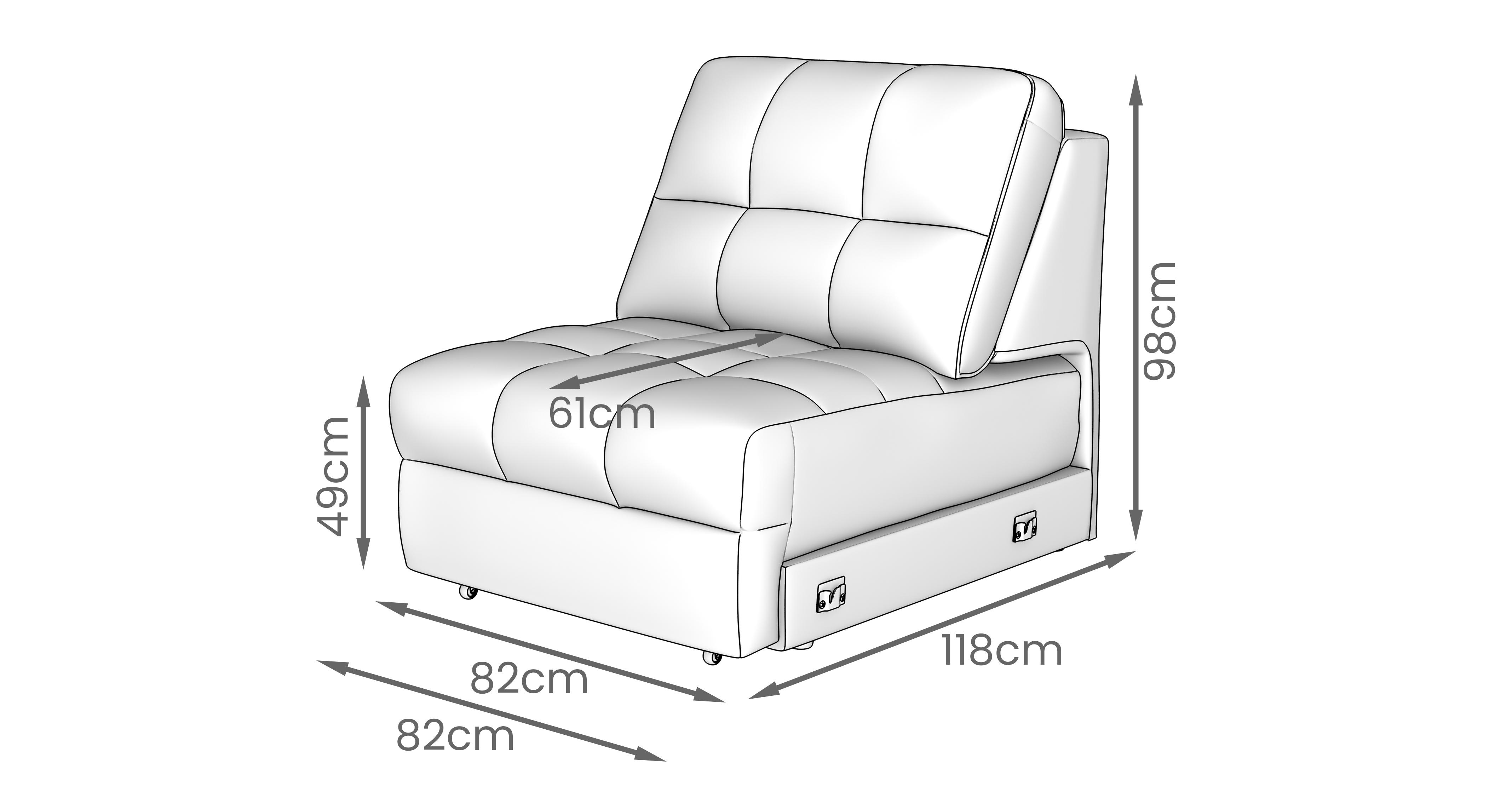 Steller-quick-delivery Power No Arm Unit in Nuova Mist