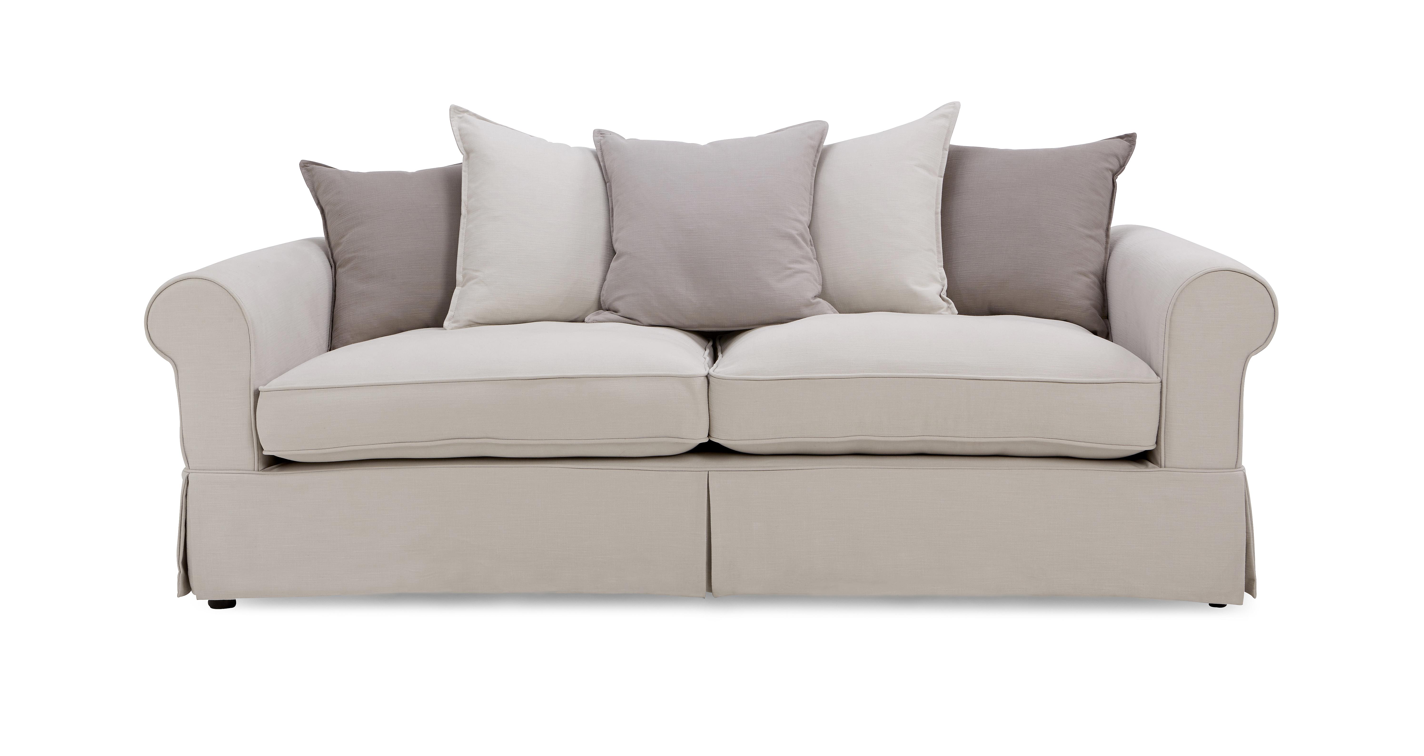 St Ives Pillow Back 4 Seater Sofa Classic Cotton Dfs
