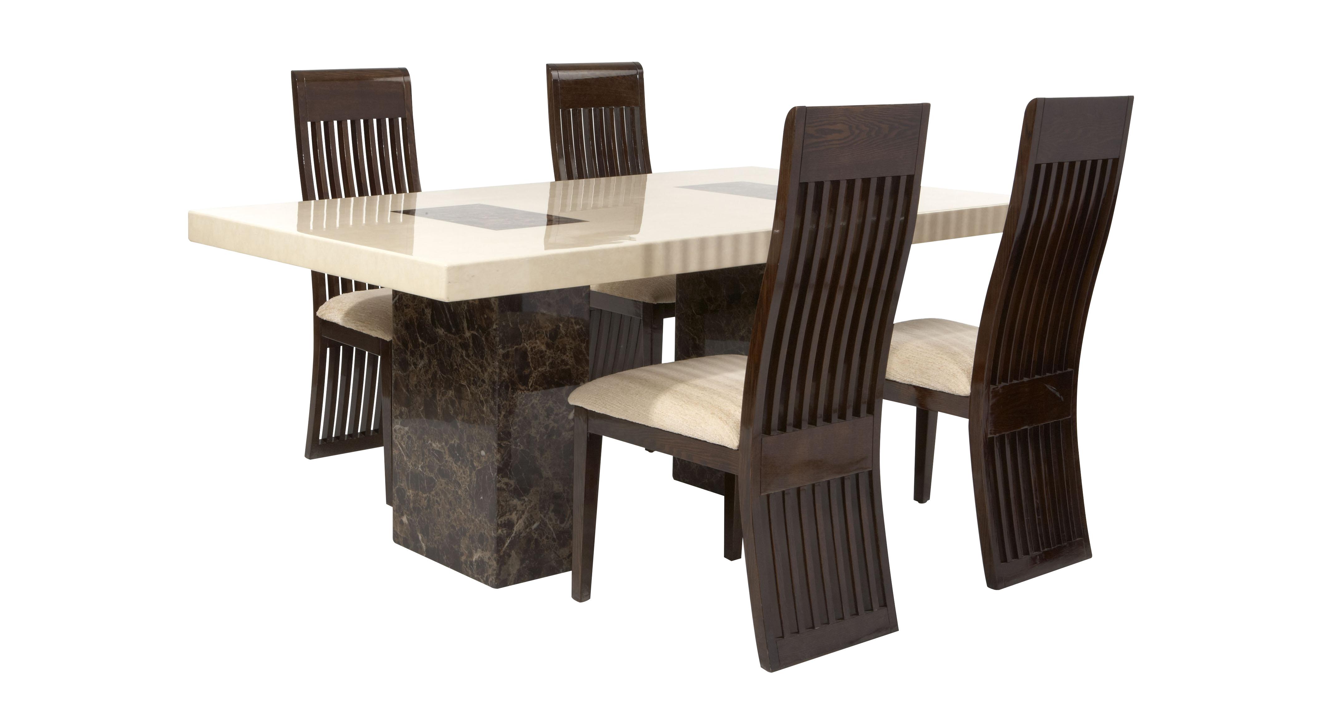 Strasbourg Rectangular Fixed Table And 4 Lima Chairs DFS