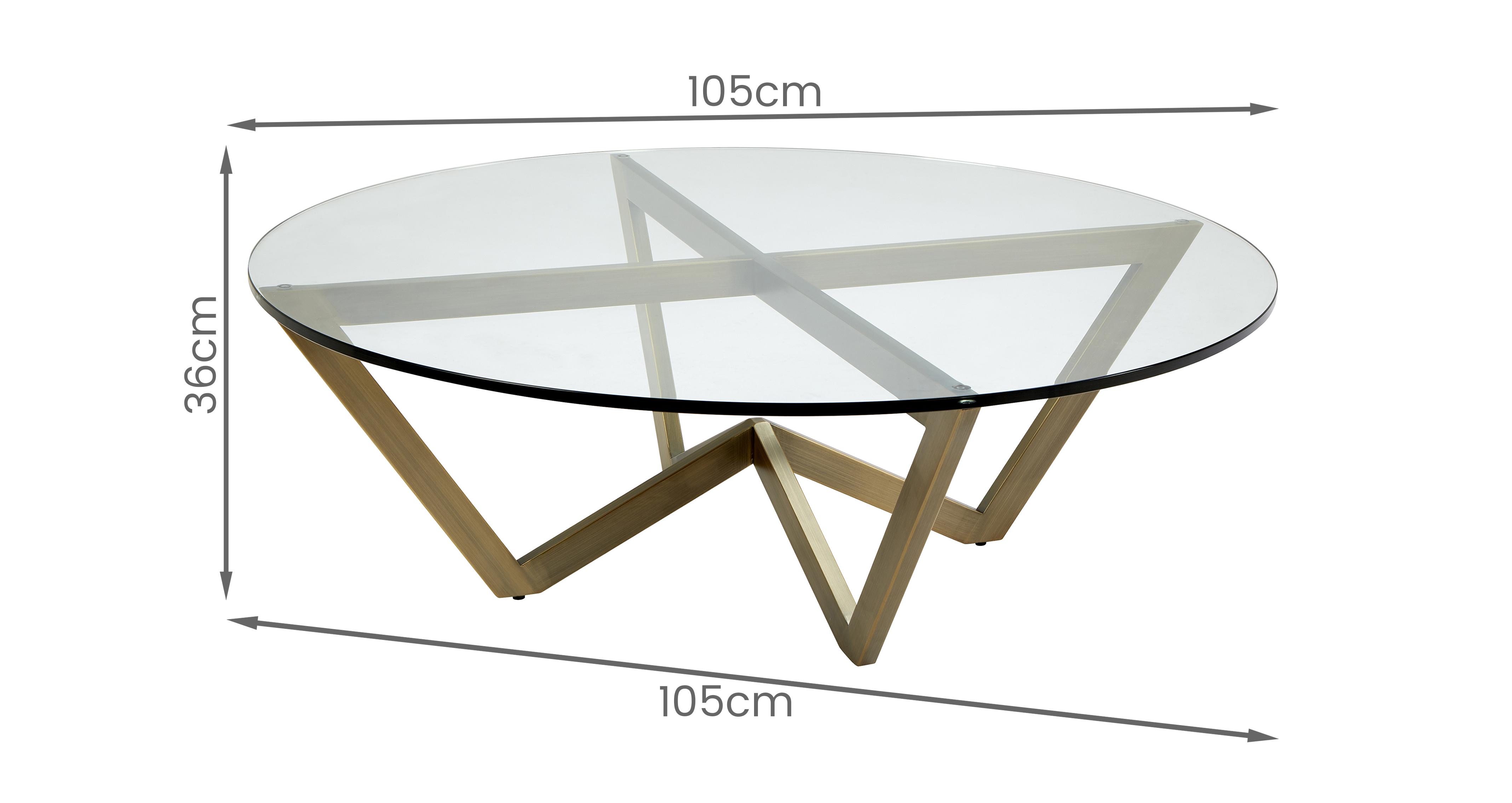 Suki-coffee-table-clearance Coffee Table in Suki Glass And Brass Clearance Brass