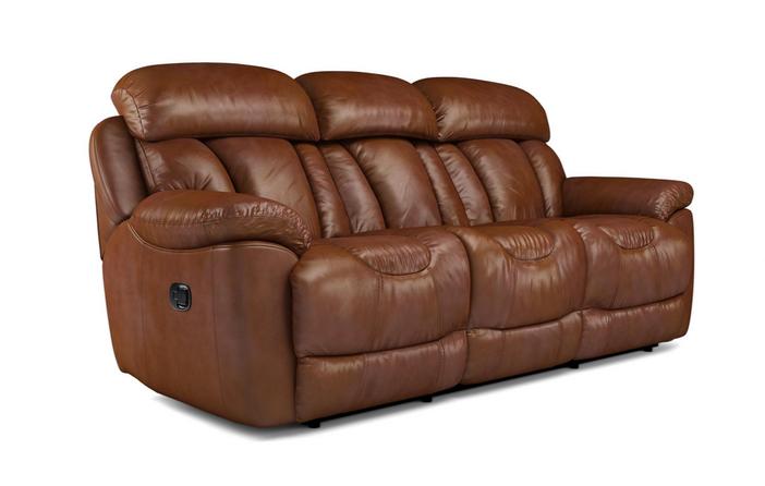 Supreme 3 Seater Manual Recliner Dfs, Espresso Leather Reclining Couch
