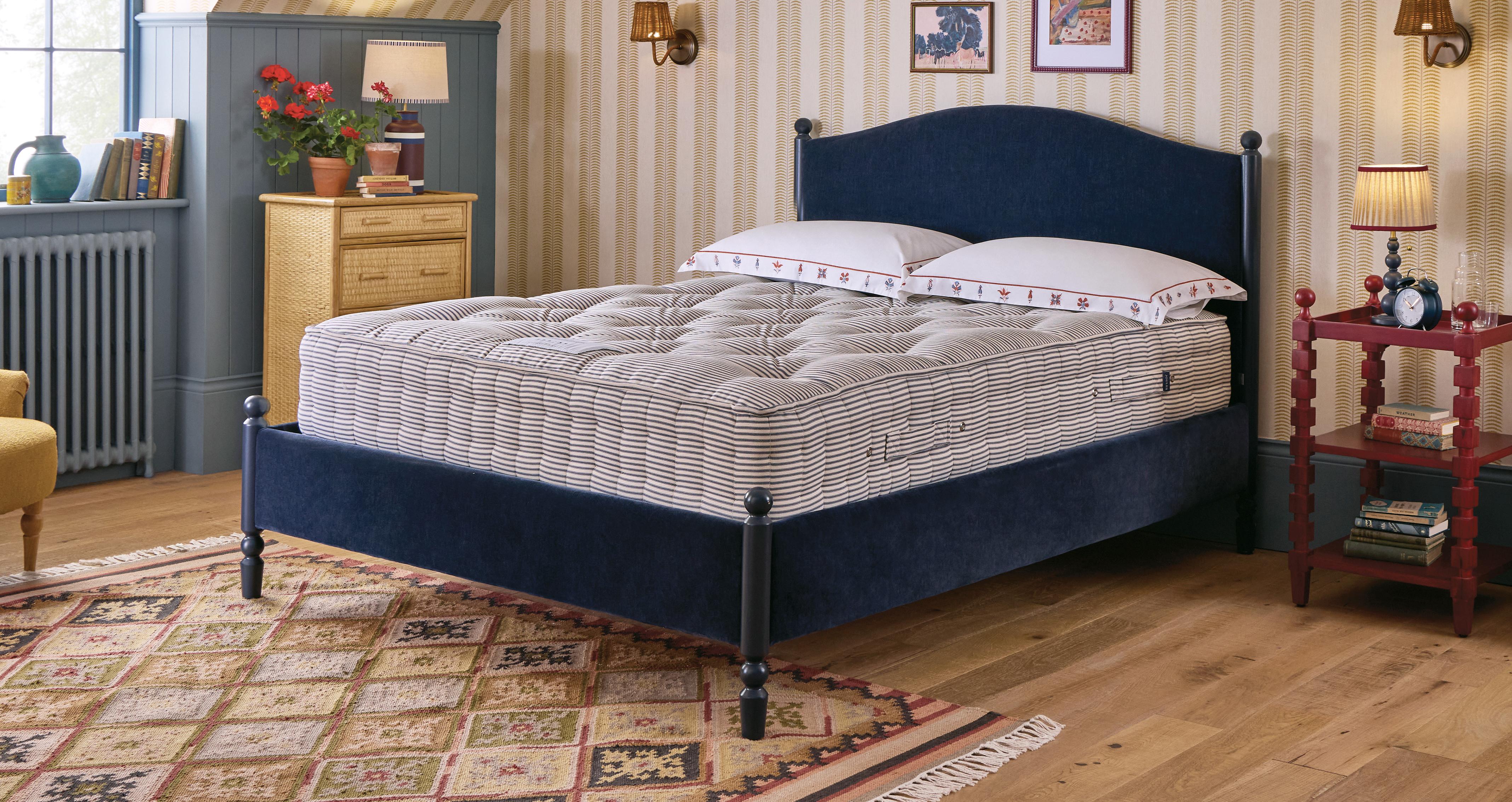 Sycamore-cotton-stripe-6000-mattress Double Mattress in White Mattress White