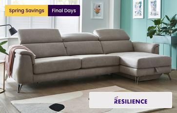 Right Hand Facing Chaise 3 Seat Sofa Bed