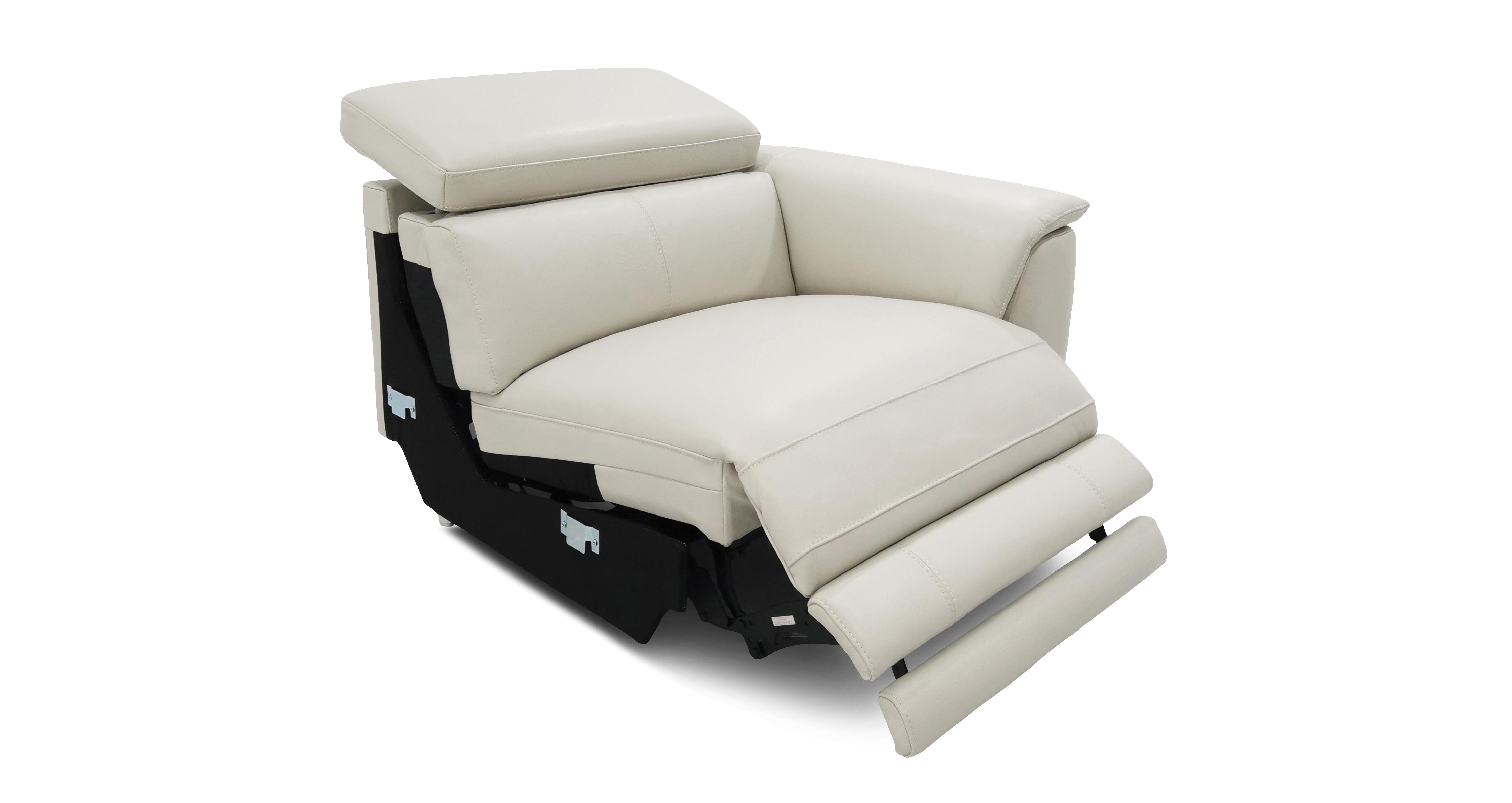 Tahiti Leather Right Hand Facing Arm 1 Seat Power Plus Recliner DFS