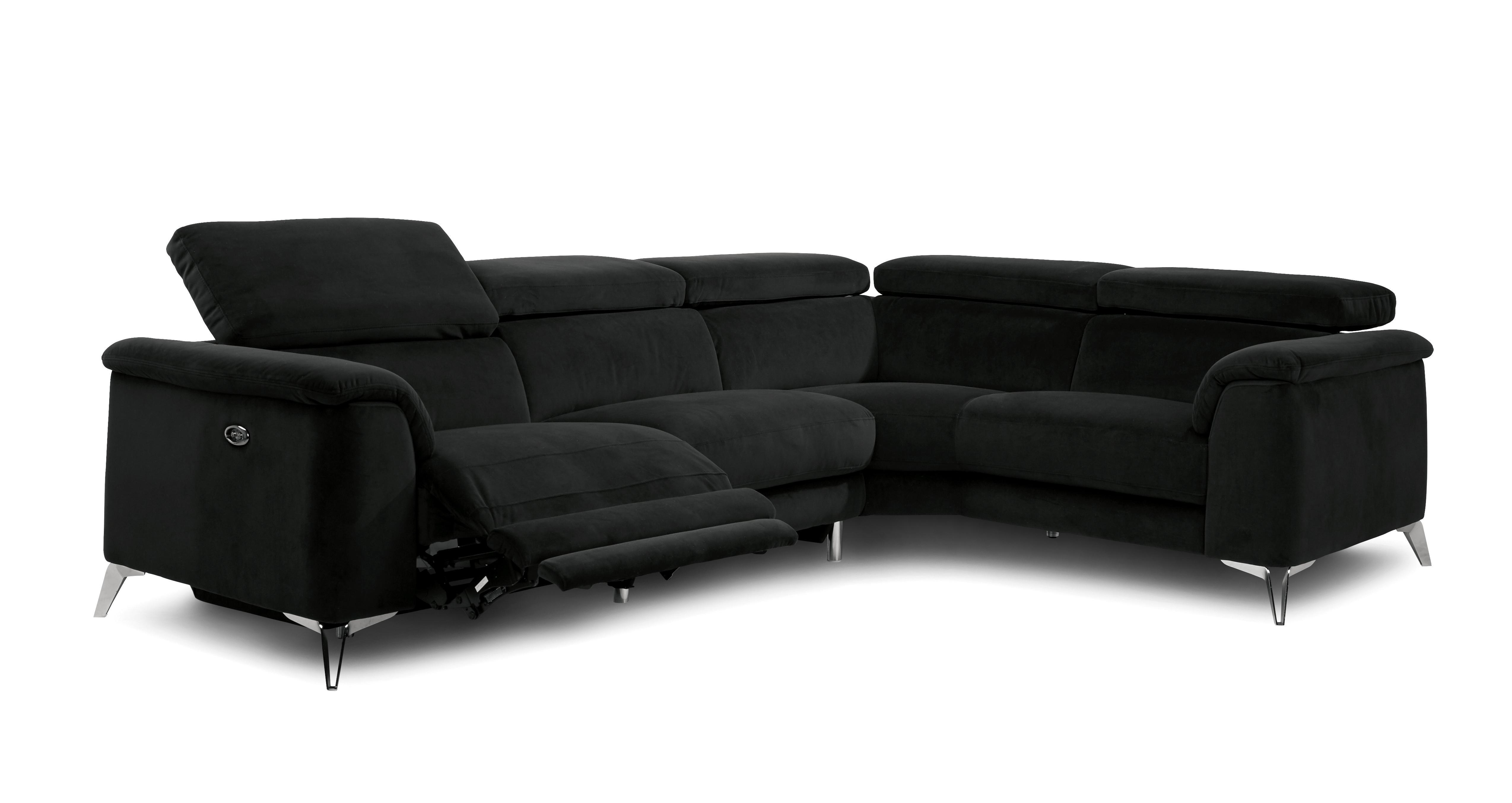 Tahiti Velvet Option I Left Hand Facing Power Plus 2 Seat 2 Piece Corner DFS