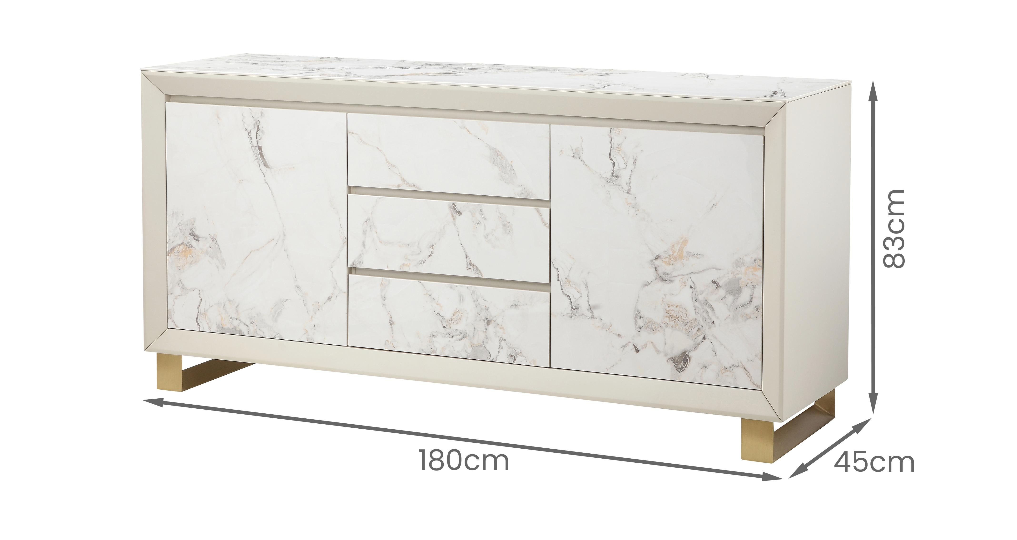 Teno Brass Sideboard in Teno Brass Brass