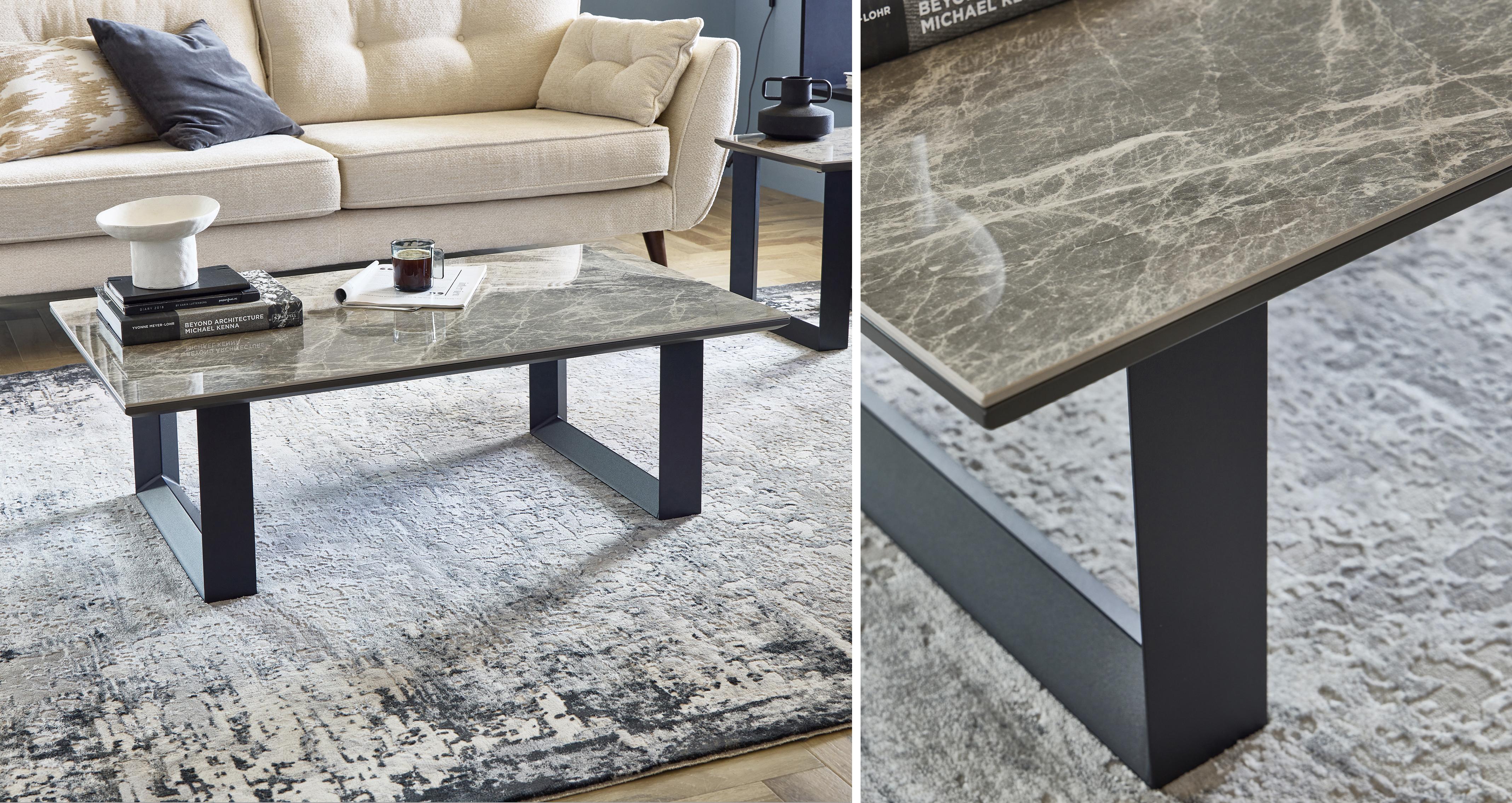 Teno Grey Coffee Table in Teno Grey Grey