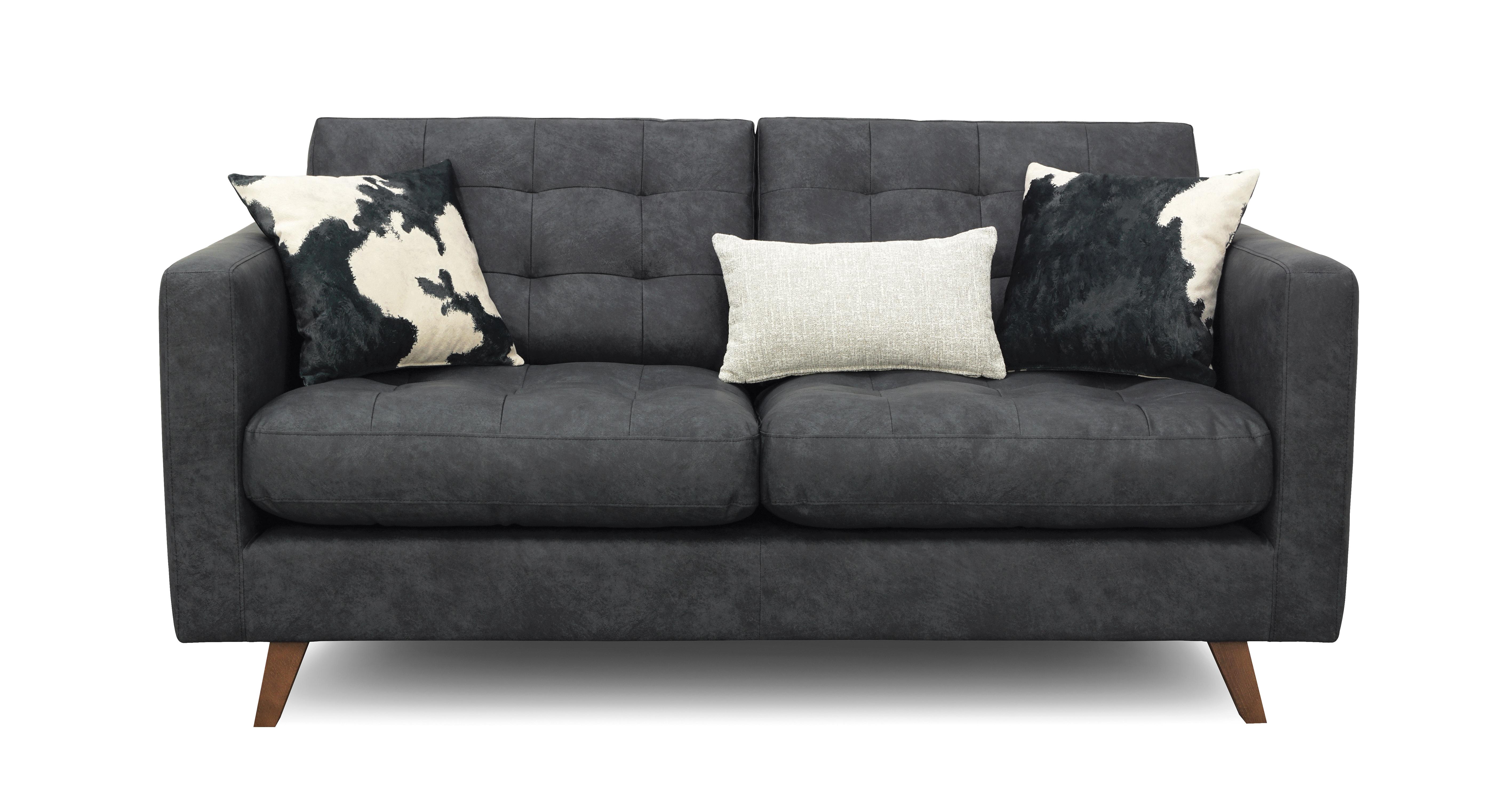 Dfs grey deals 3 seater sofa