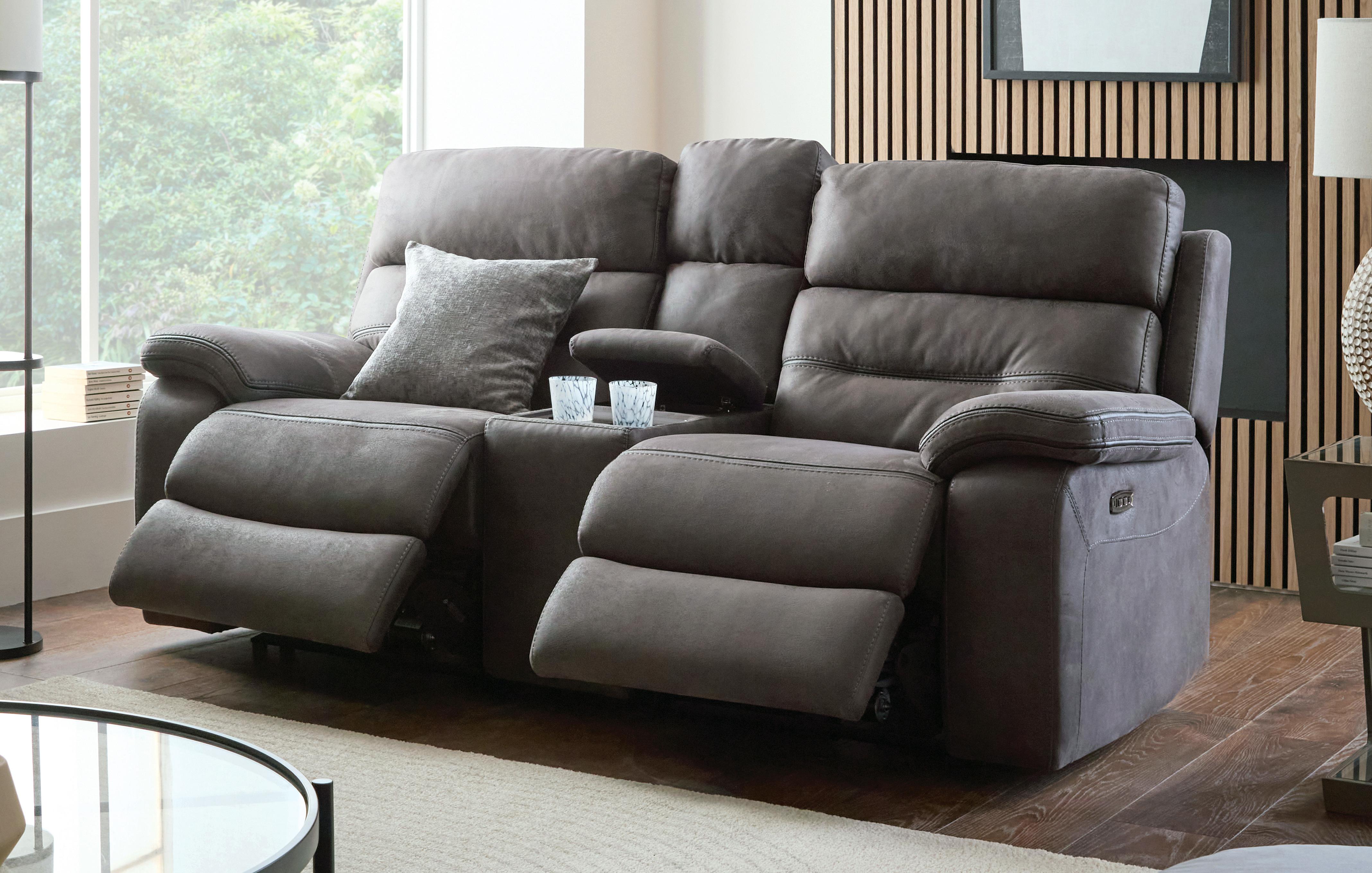 2 Seater Cinema Power Recliner & Console
