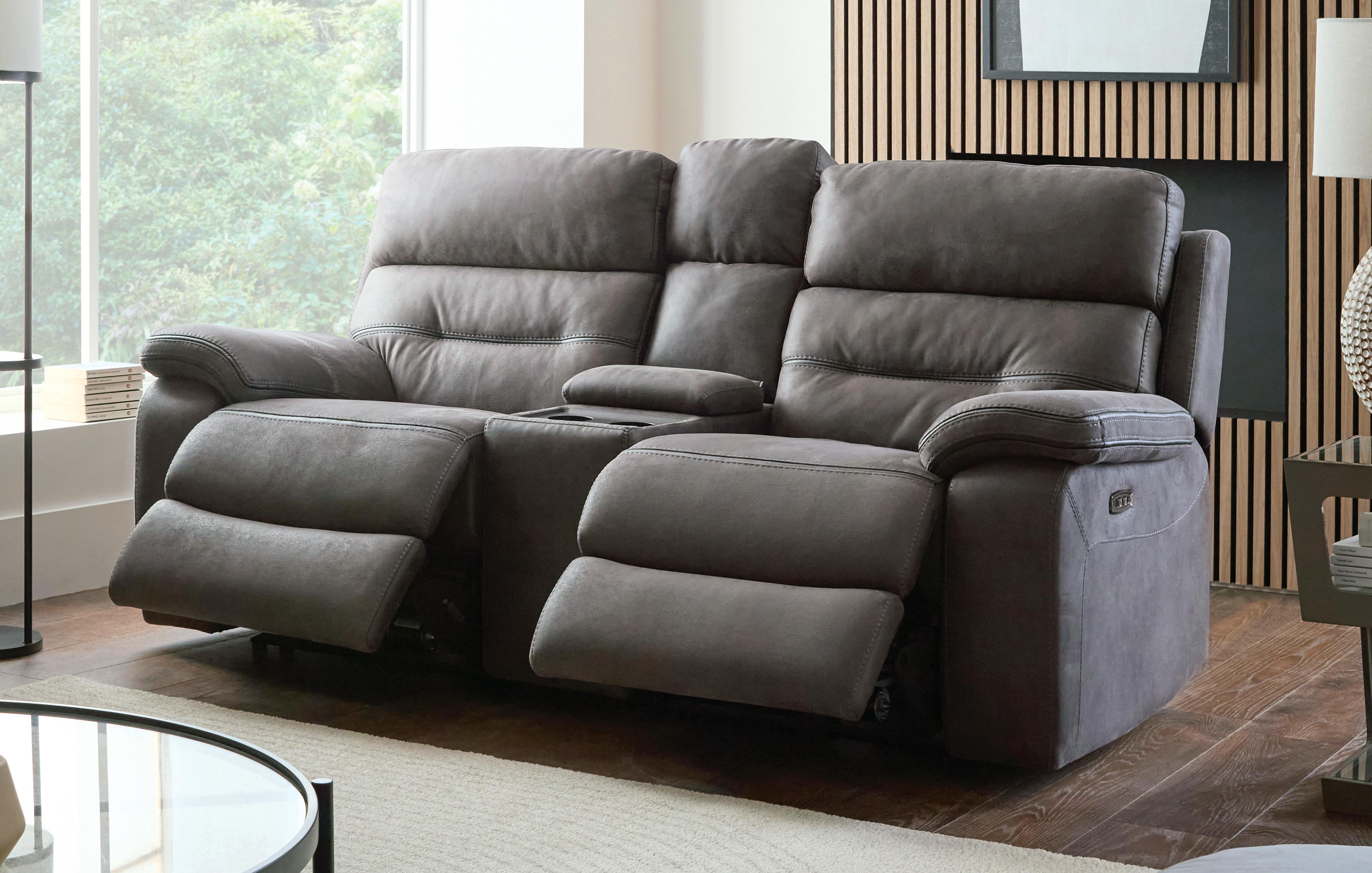2 Seater Cinema Power Recliner & Console