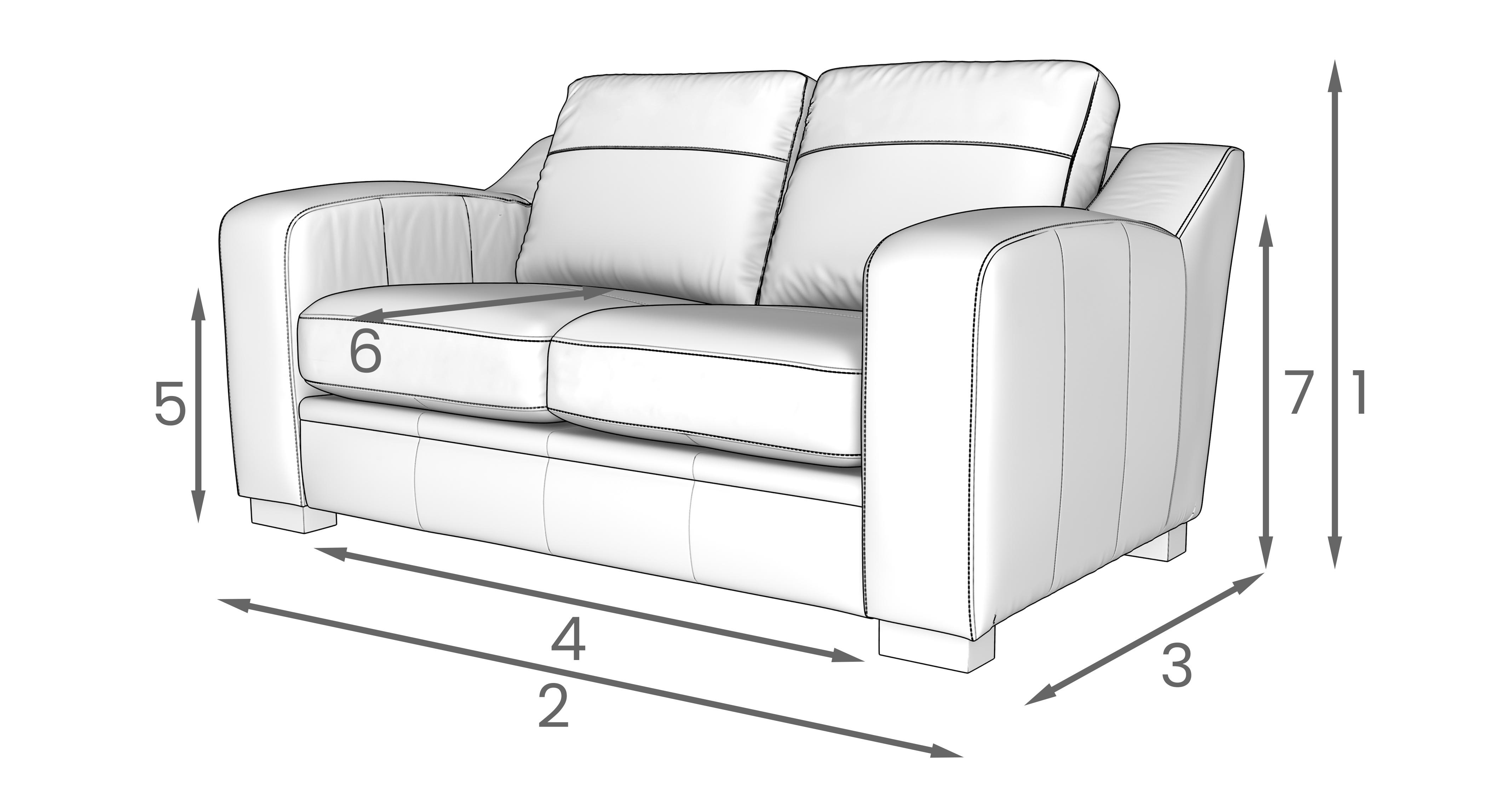 Thor 2 Seater Sofa Grand Saddle | DFS