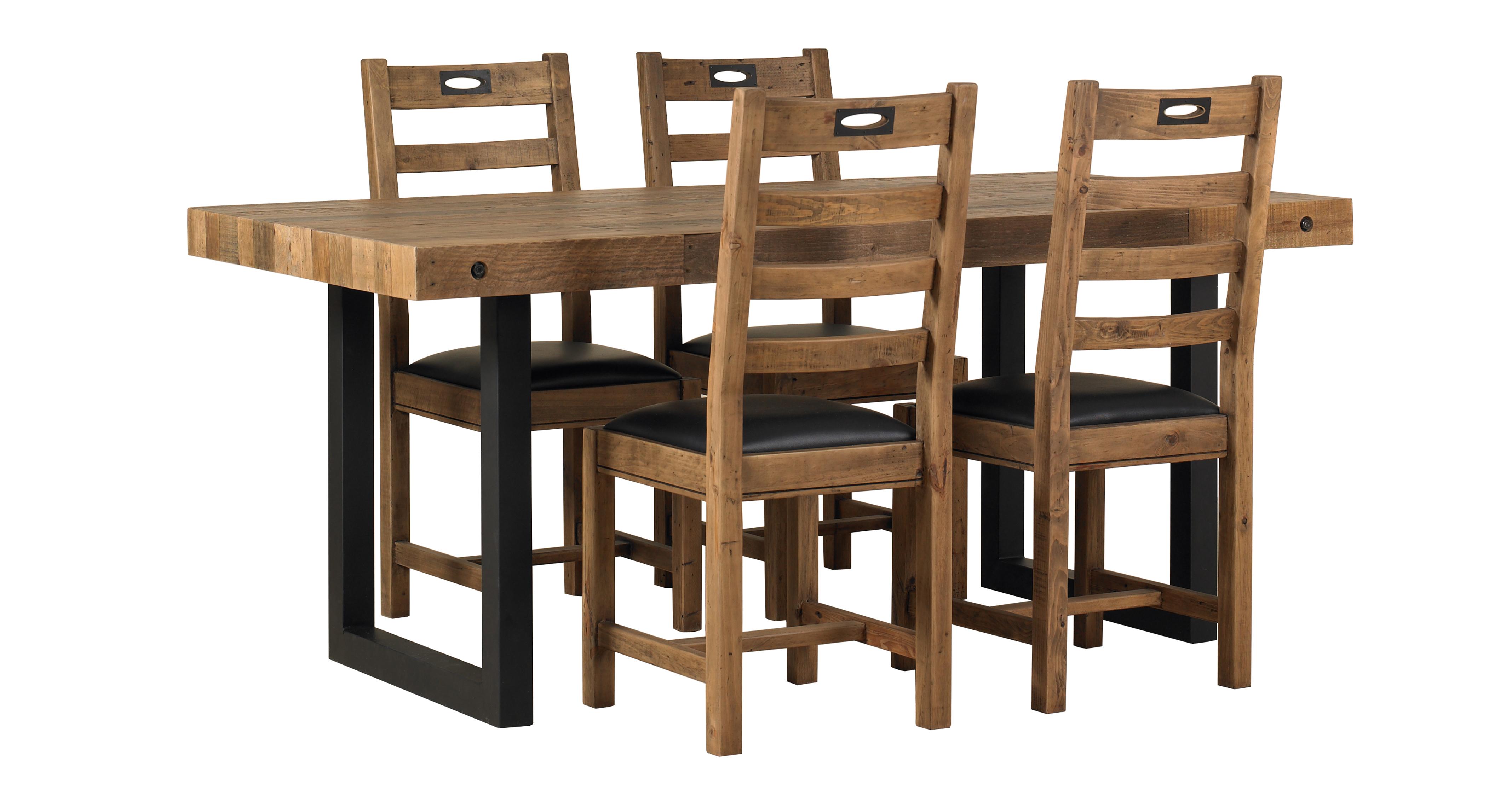 Toronto Fixed Table Set Of 4 Ladderback Chairs DFS Ireland