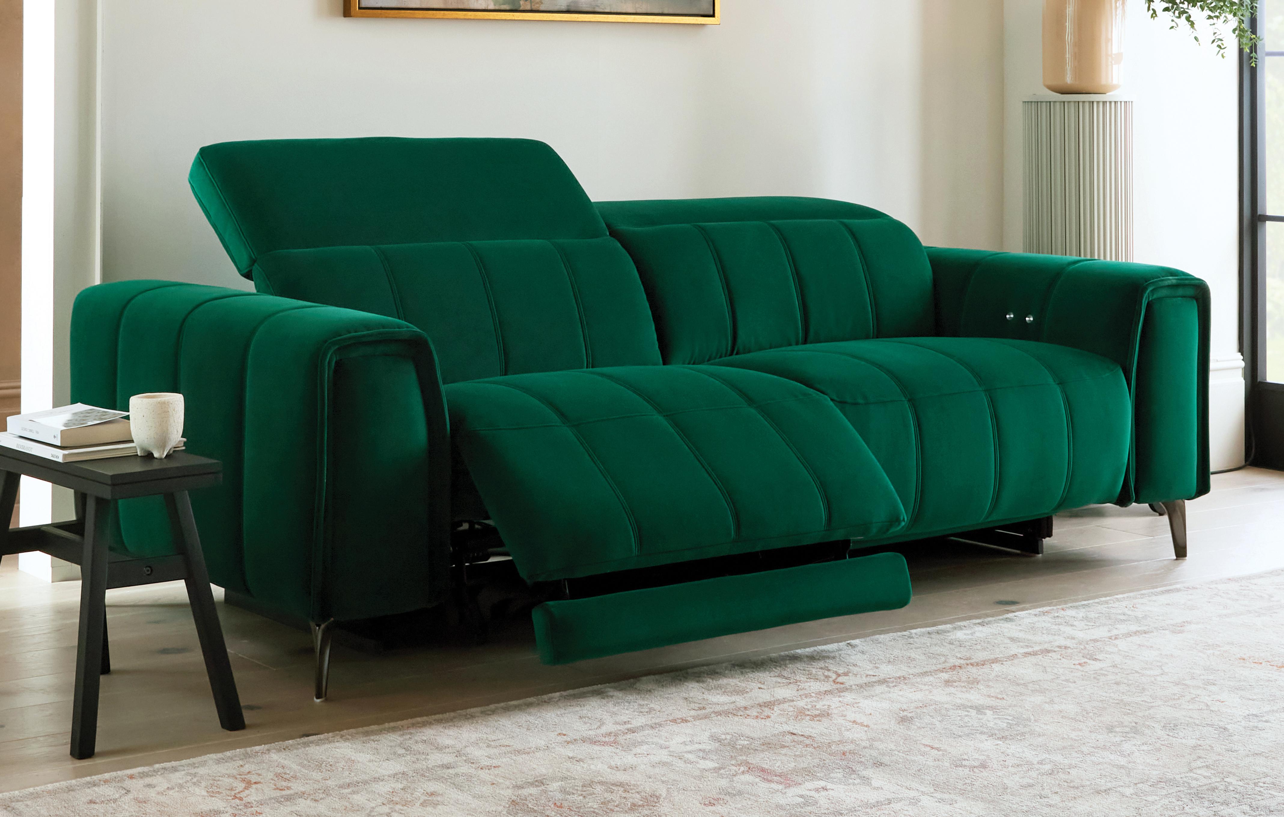 3 Seater Storage Arm Power Recliner Sofa