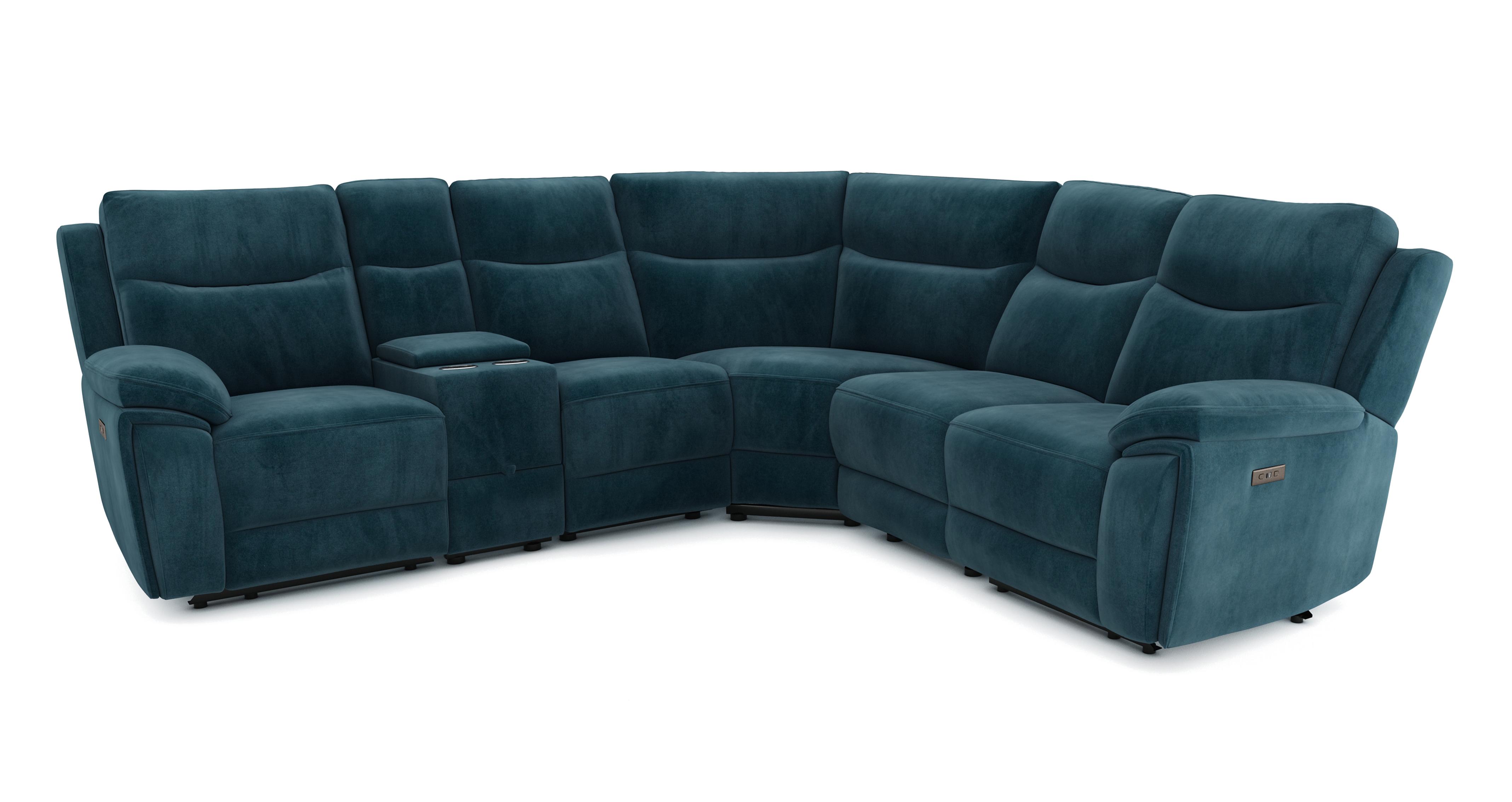 2 Corner 2 Power Recliner and Console
