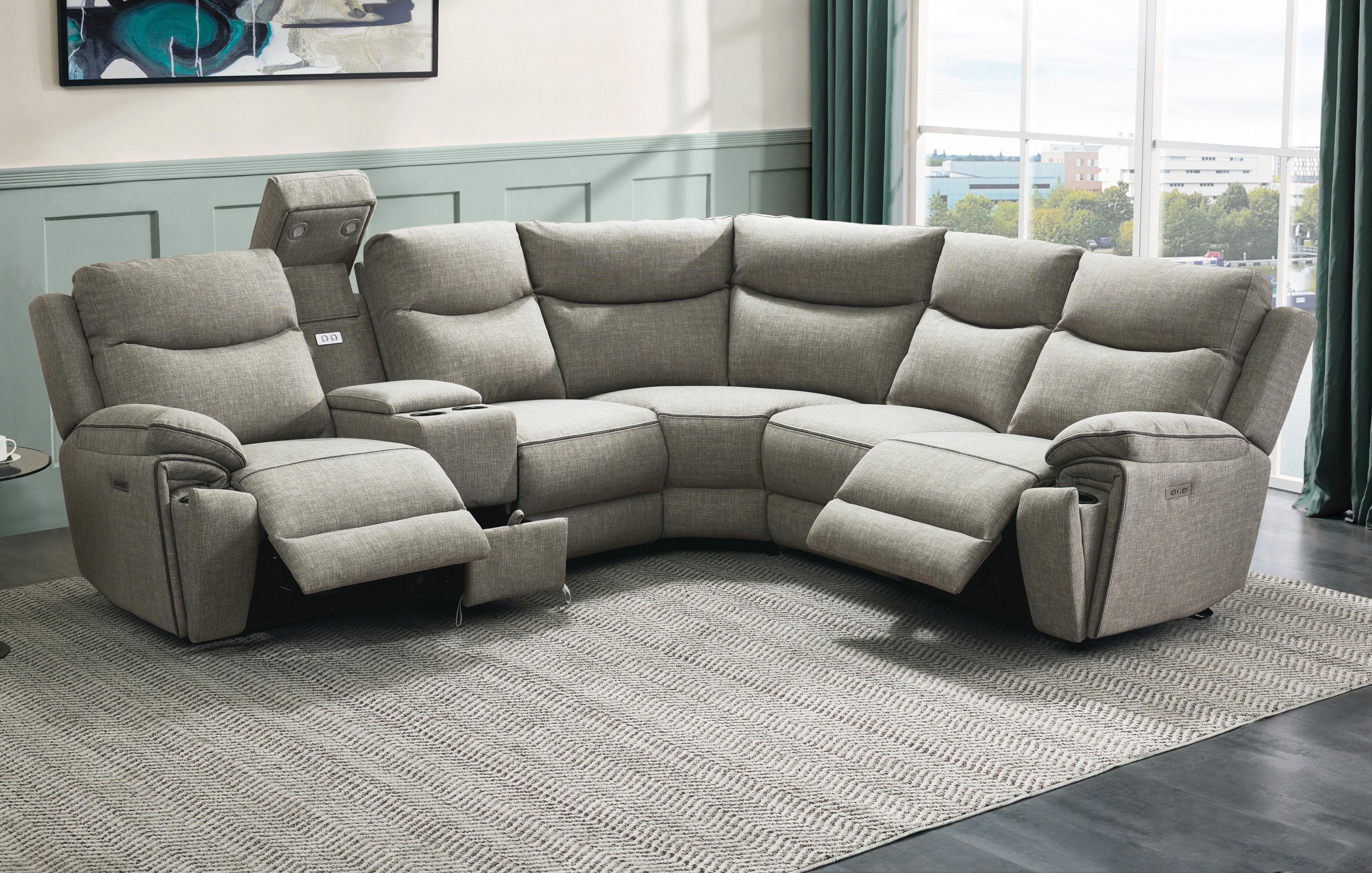 2 Corner 2 Power Recliner and Console
