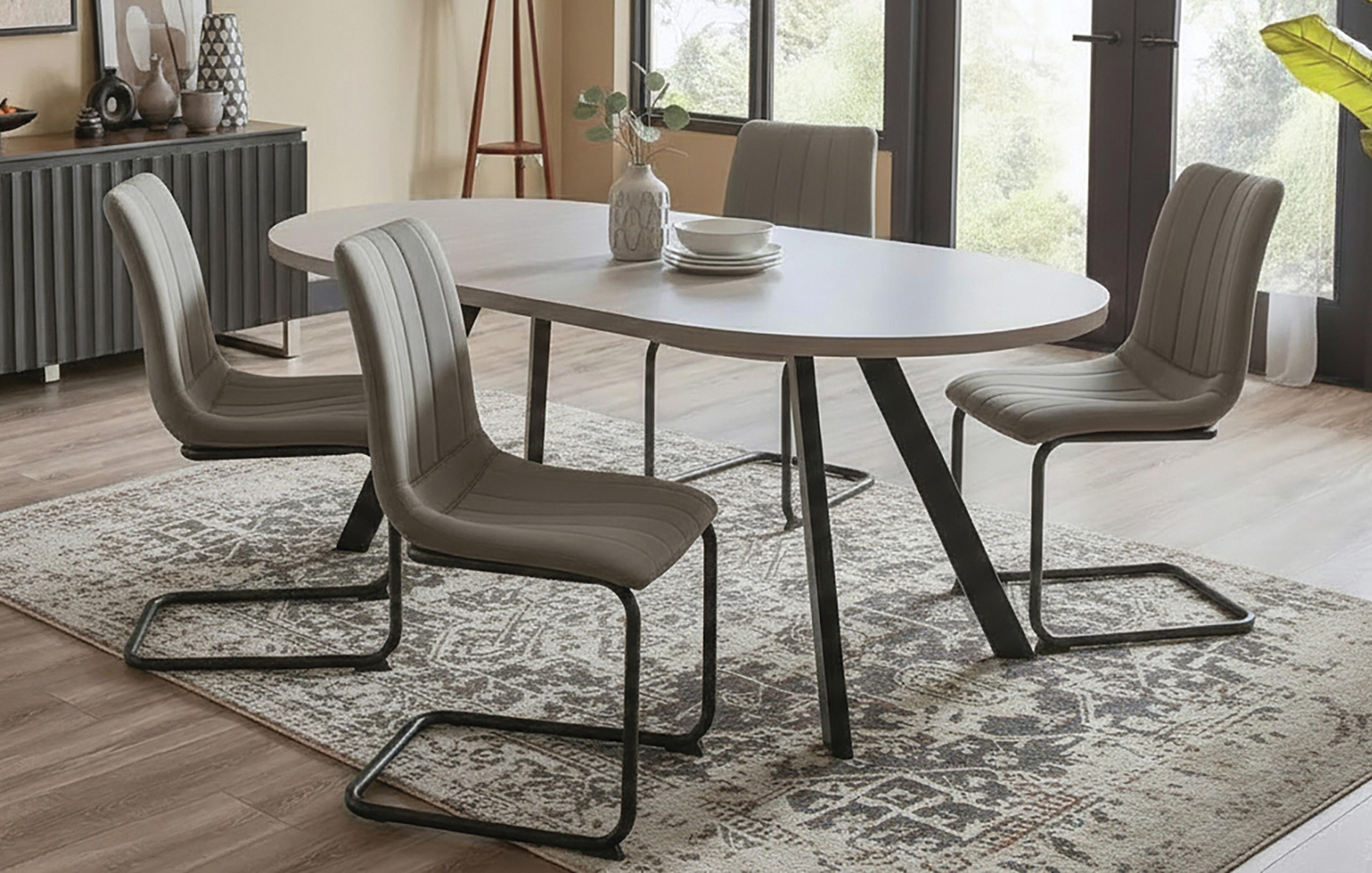 Extending Dining Table & 4 Chairs