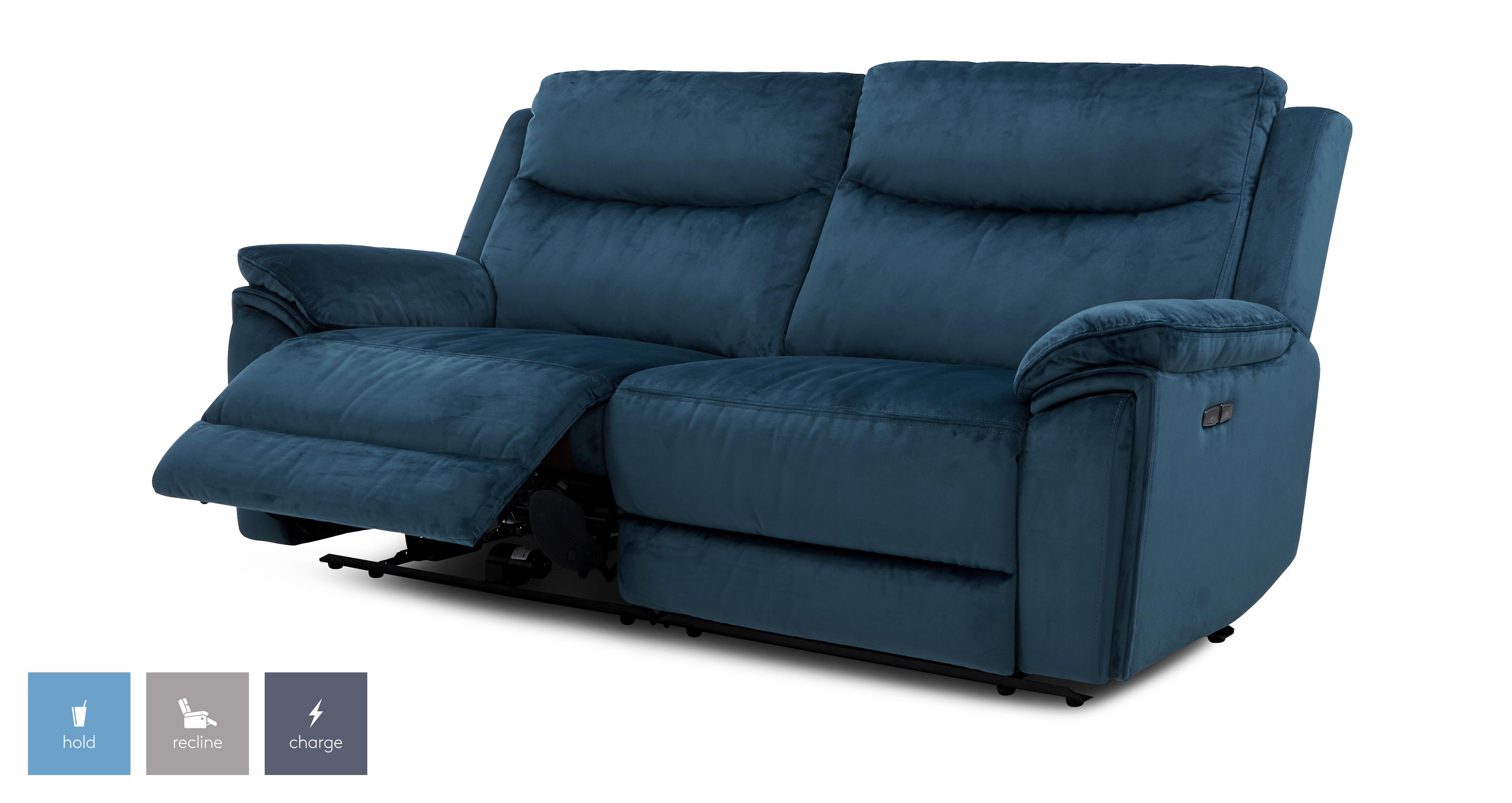 Velvet recliner sofa sale