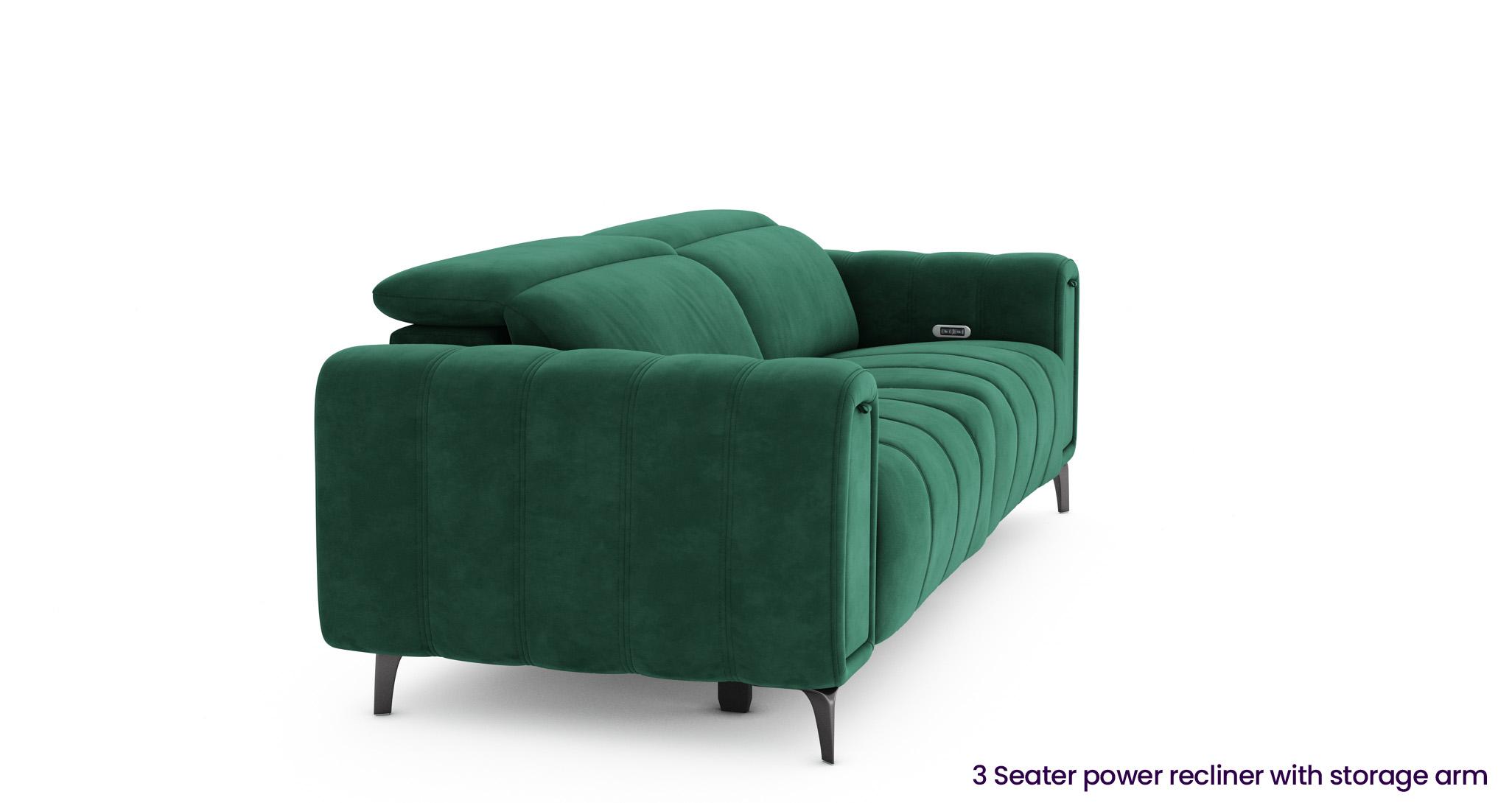 Green shop recliner couch