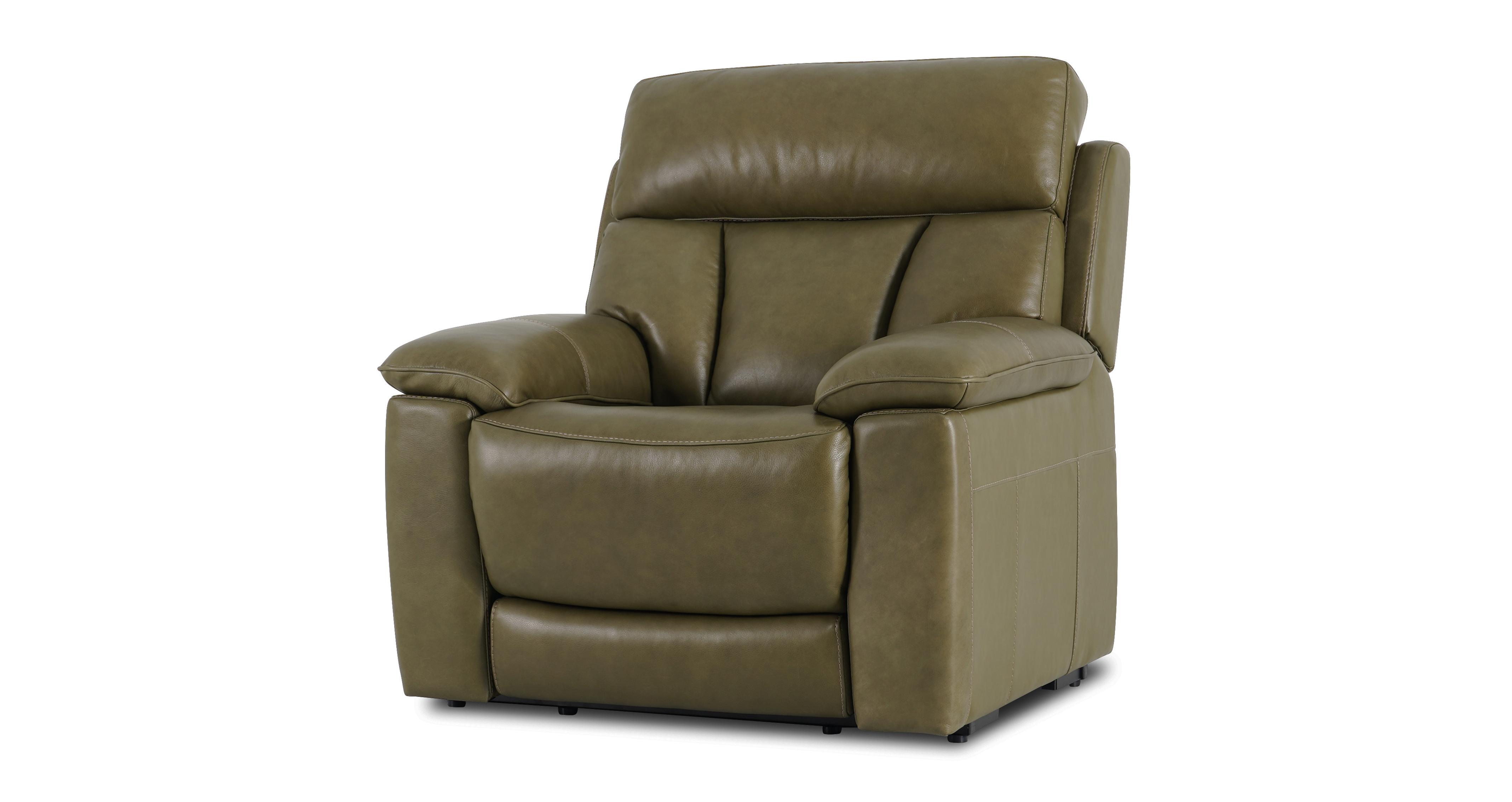 Valen Lift & Rise Power Chair in Fulton Leather Olive