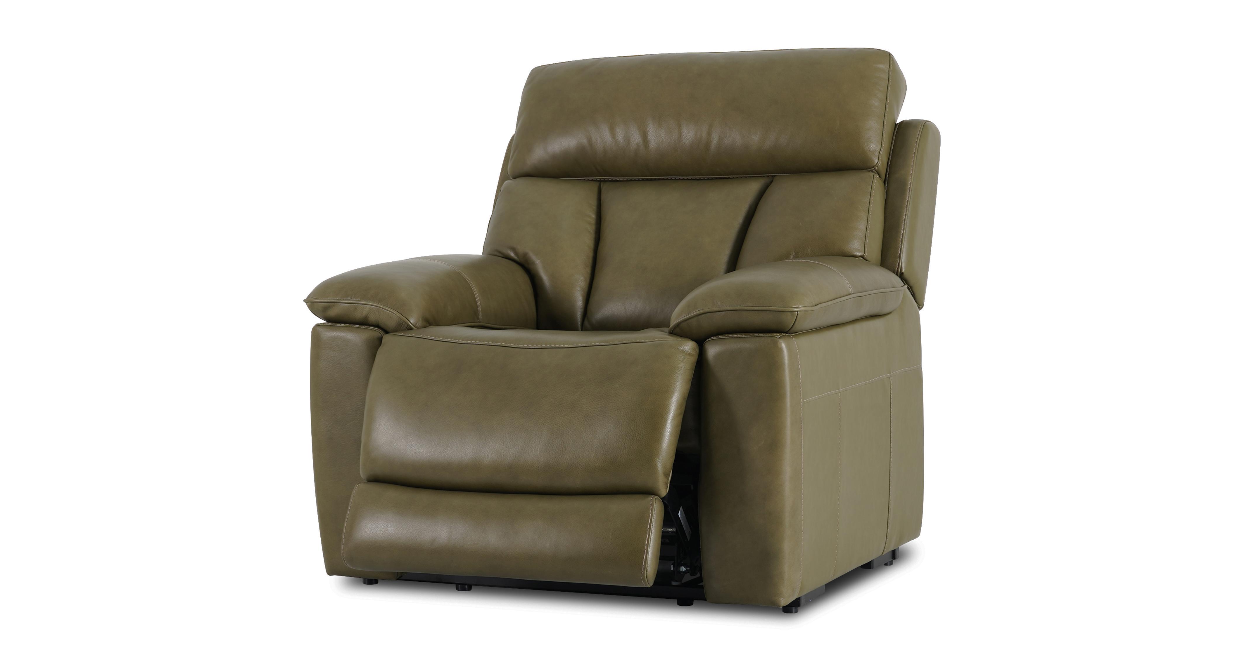 Valen Lift & Rise Power Chair in Fulton Leather Olive