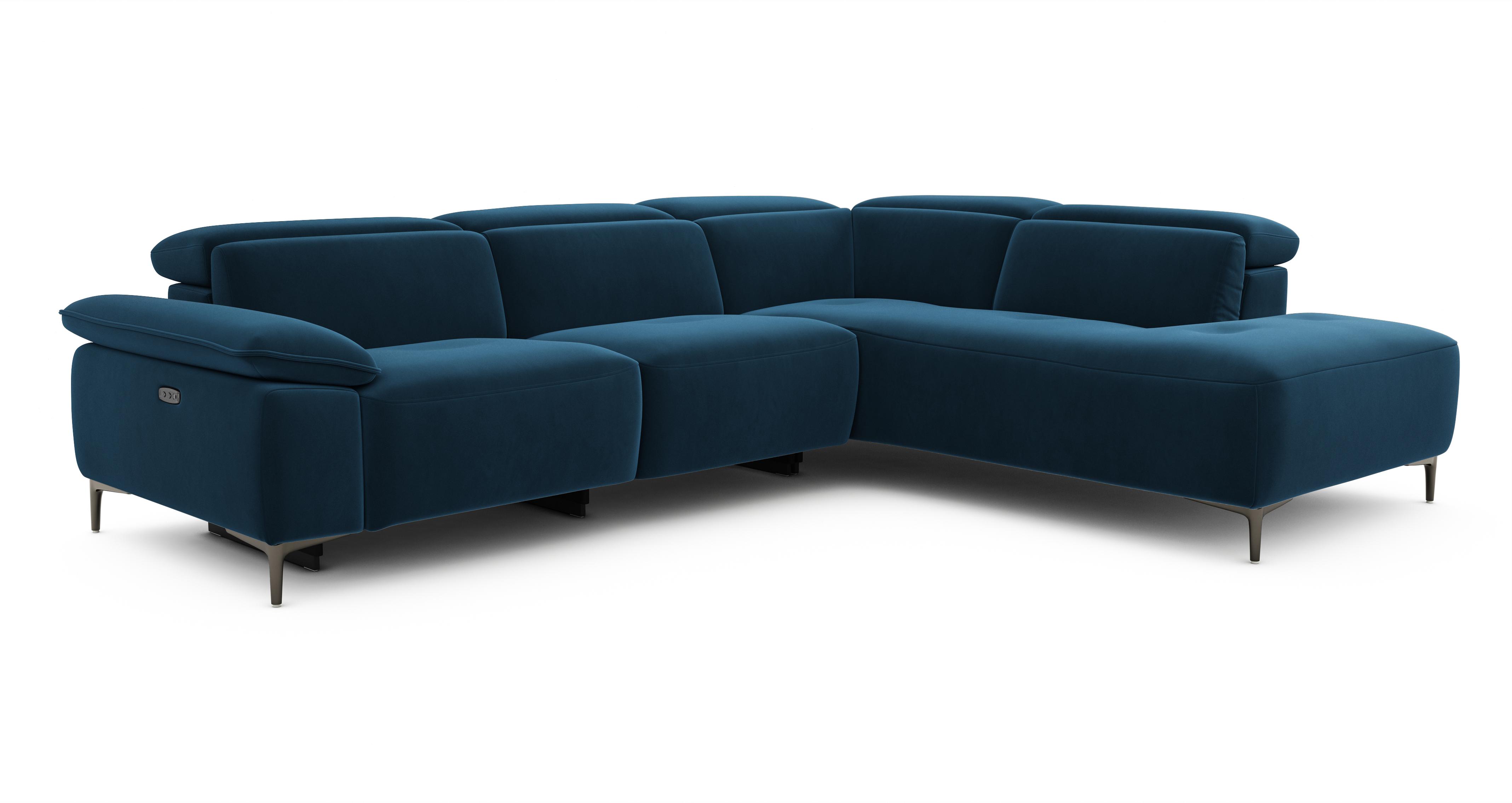 Left Hand Facing Arm 2 Corner 1 Power Open End Sofa
