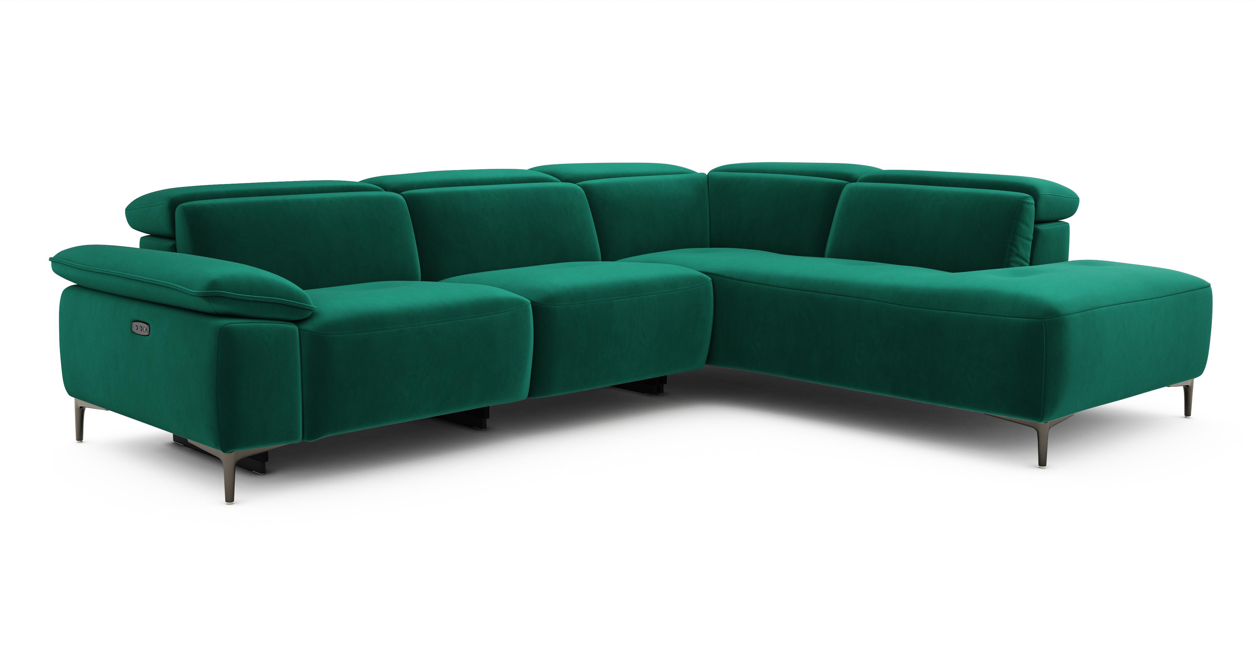 Left Hand Facing Arm 2 Corner 1 Power Open End Sofa