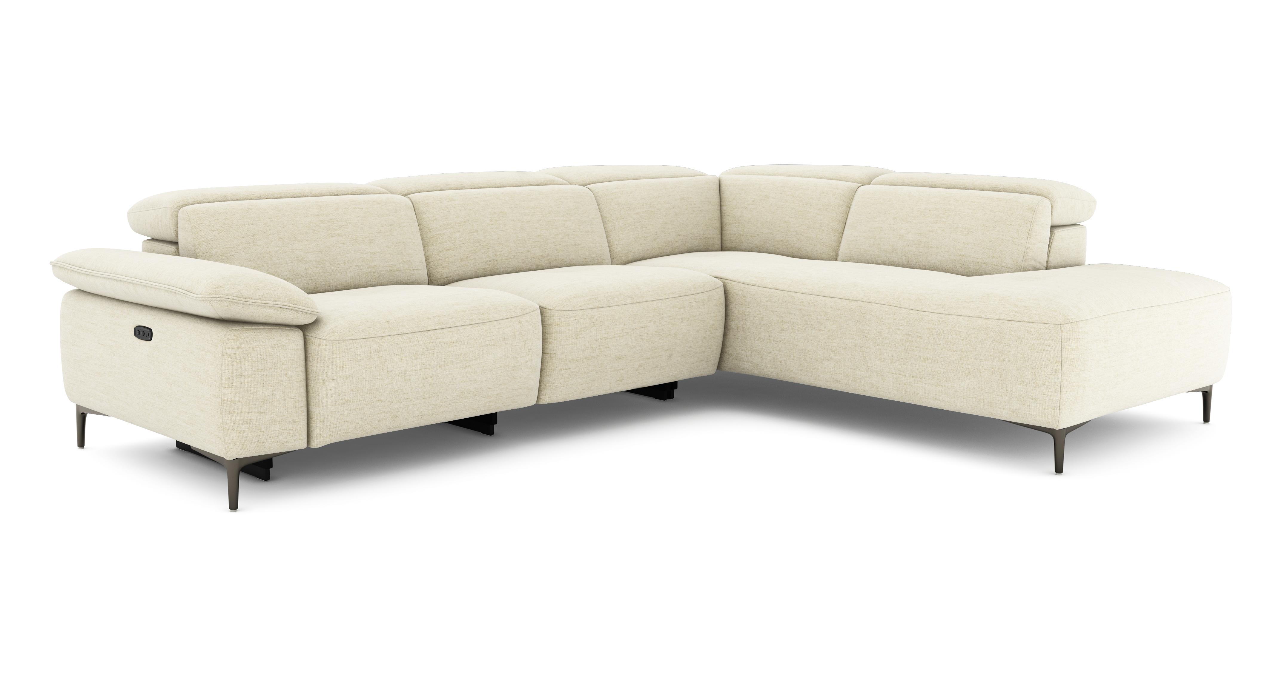 Left Hand Facing Arm 2 Corner 1 Power Open End Sofa