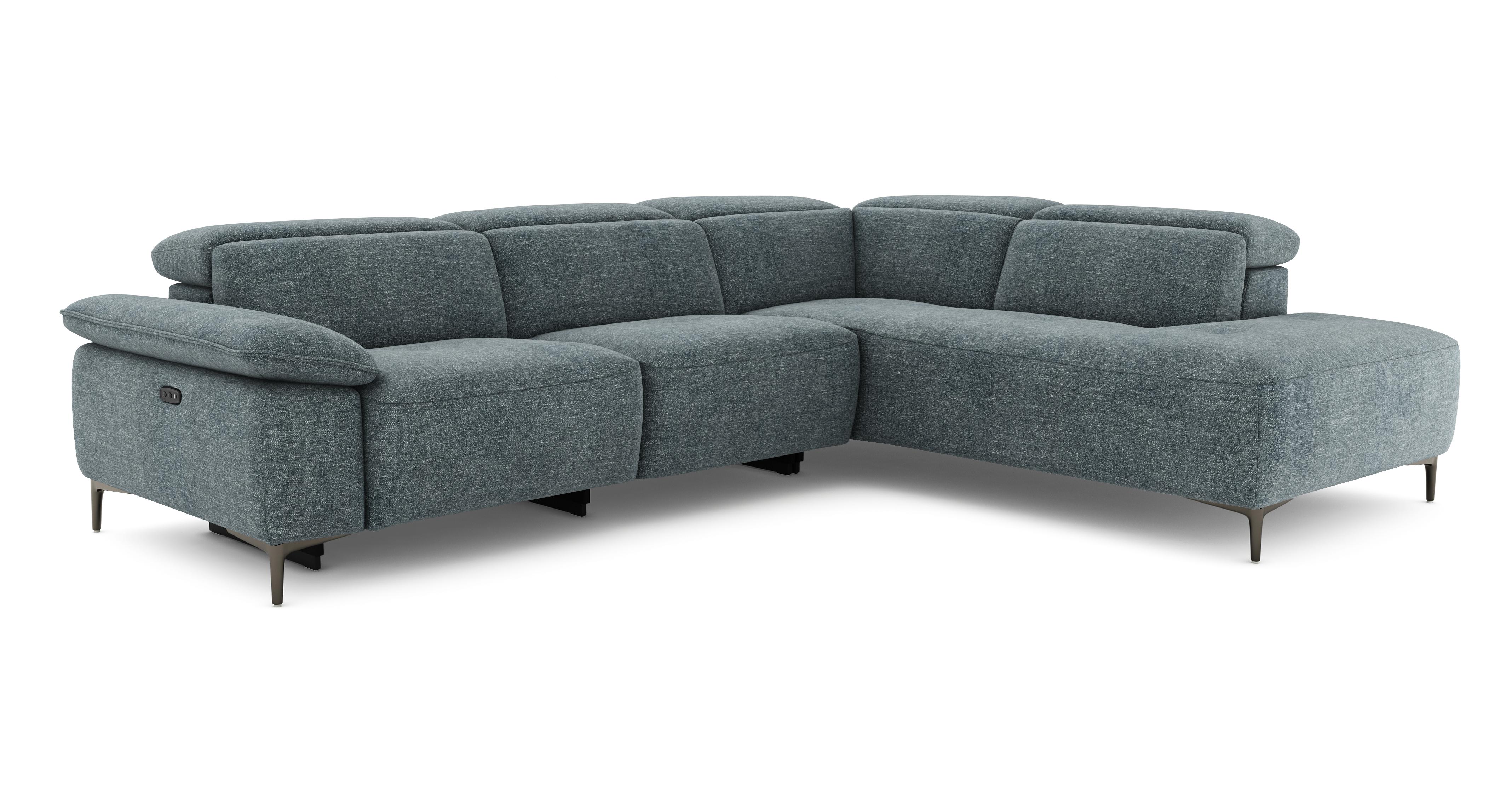 Left Hand Facing Arm 2 Corner 1 Power Open End Sofa