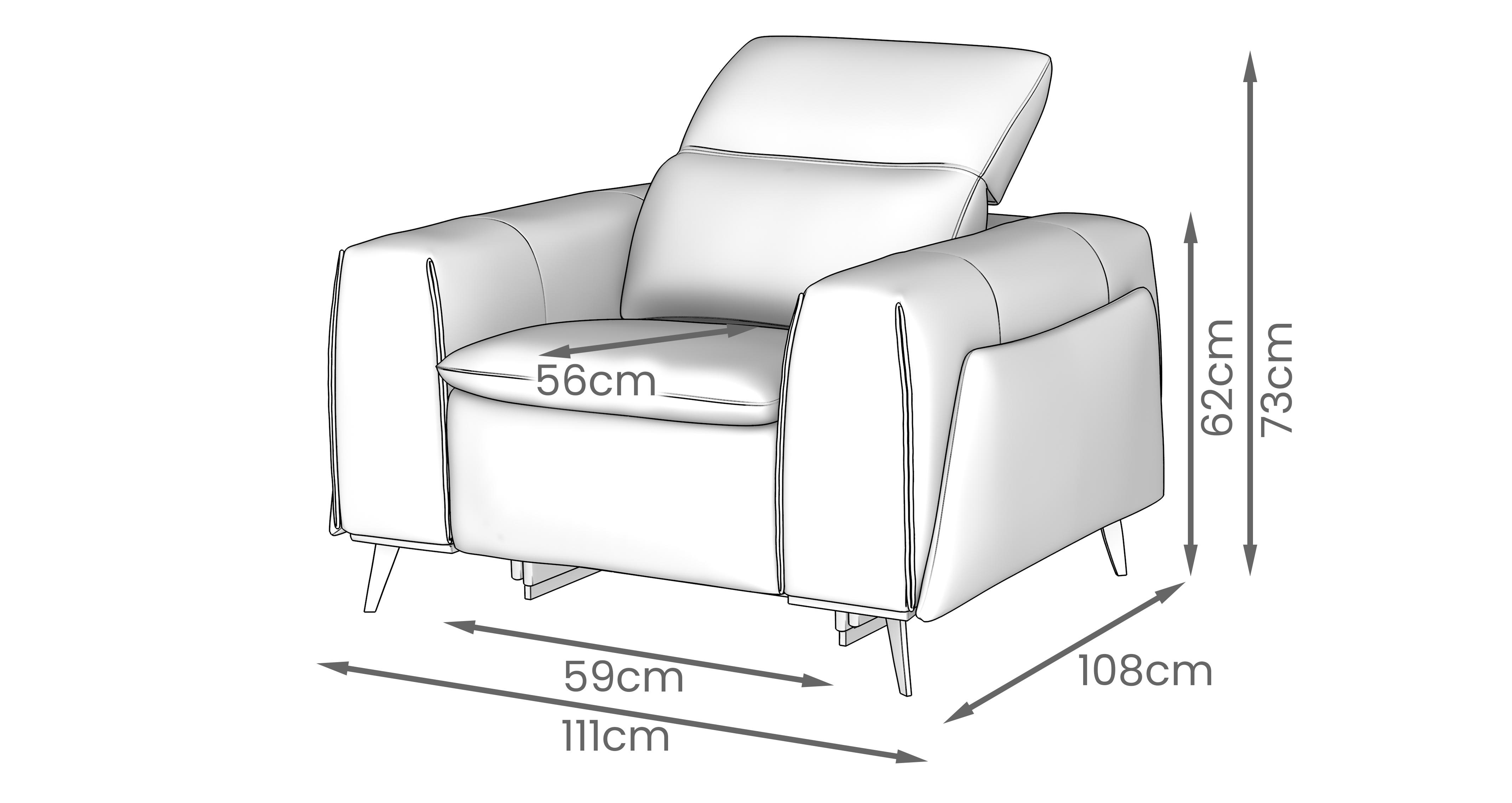 Venosa Fabric Power Storage, Heated & Memory Recliner Chair in Derosa Smoke Grey