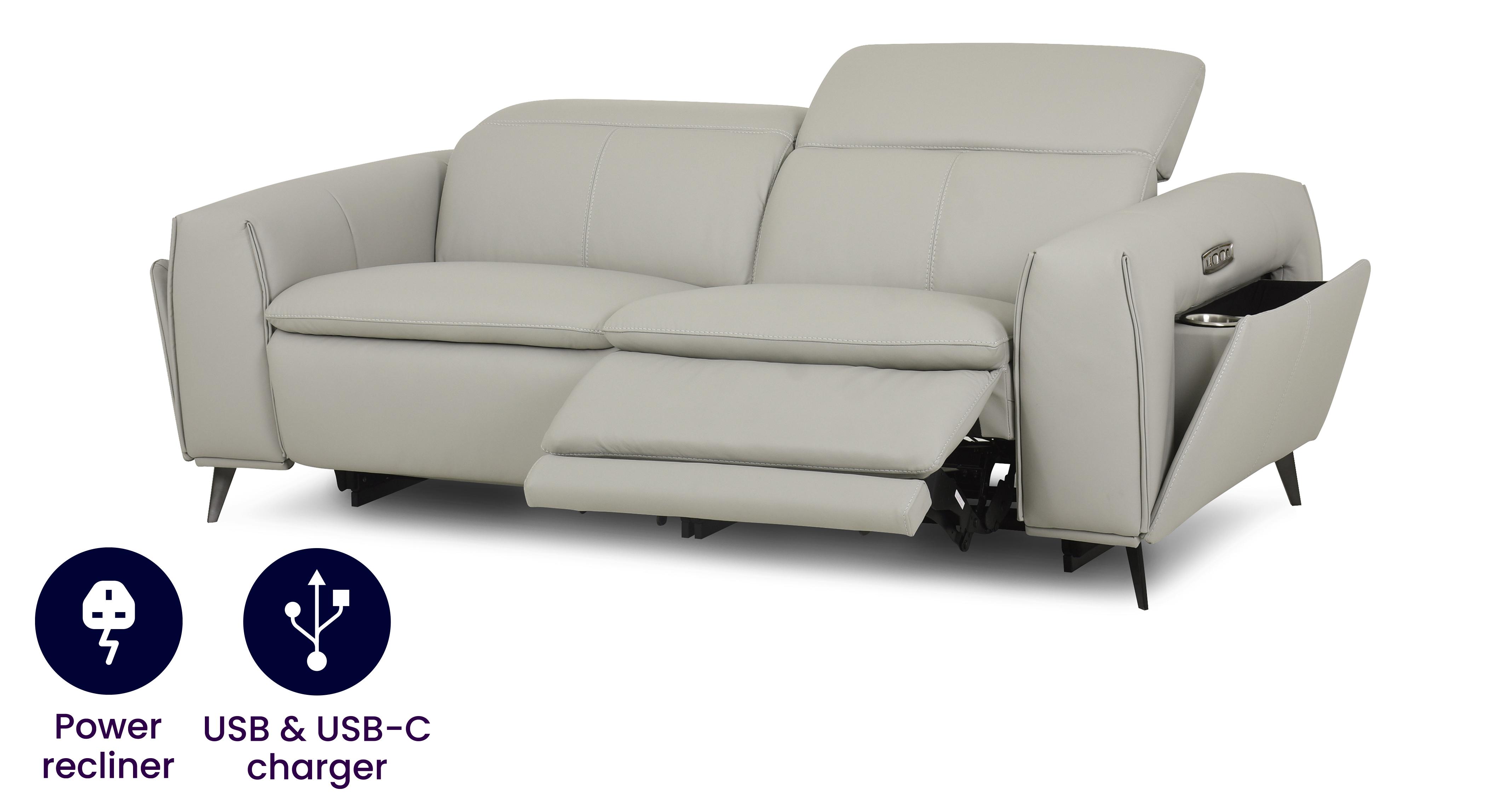 Venosa Leather Power Storage Seat Recliner DFS