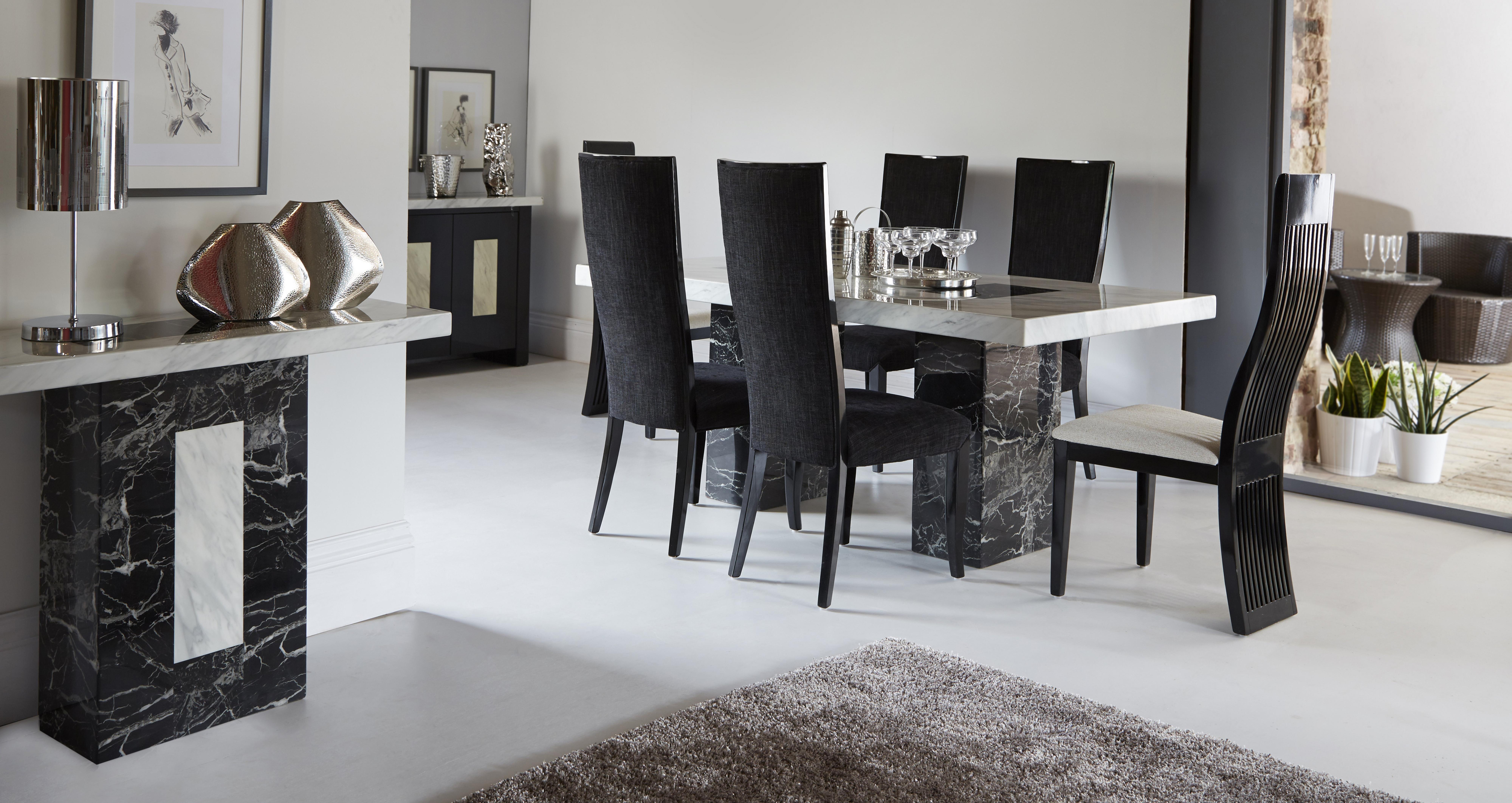 Dfs marble store dining table