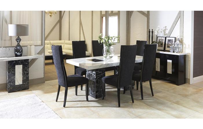 Vienna Fixed Table And 4 Oslo Chairs Dfs, Marble Dining Table And Chairs Dfs
