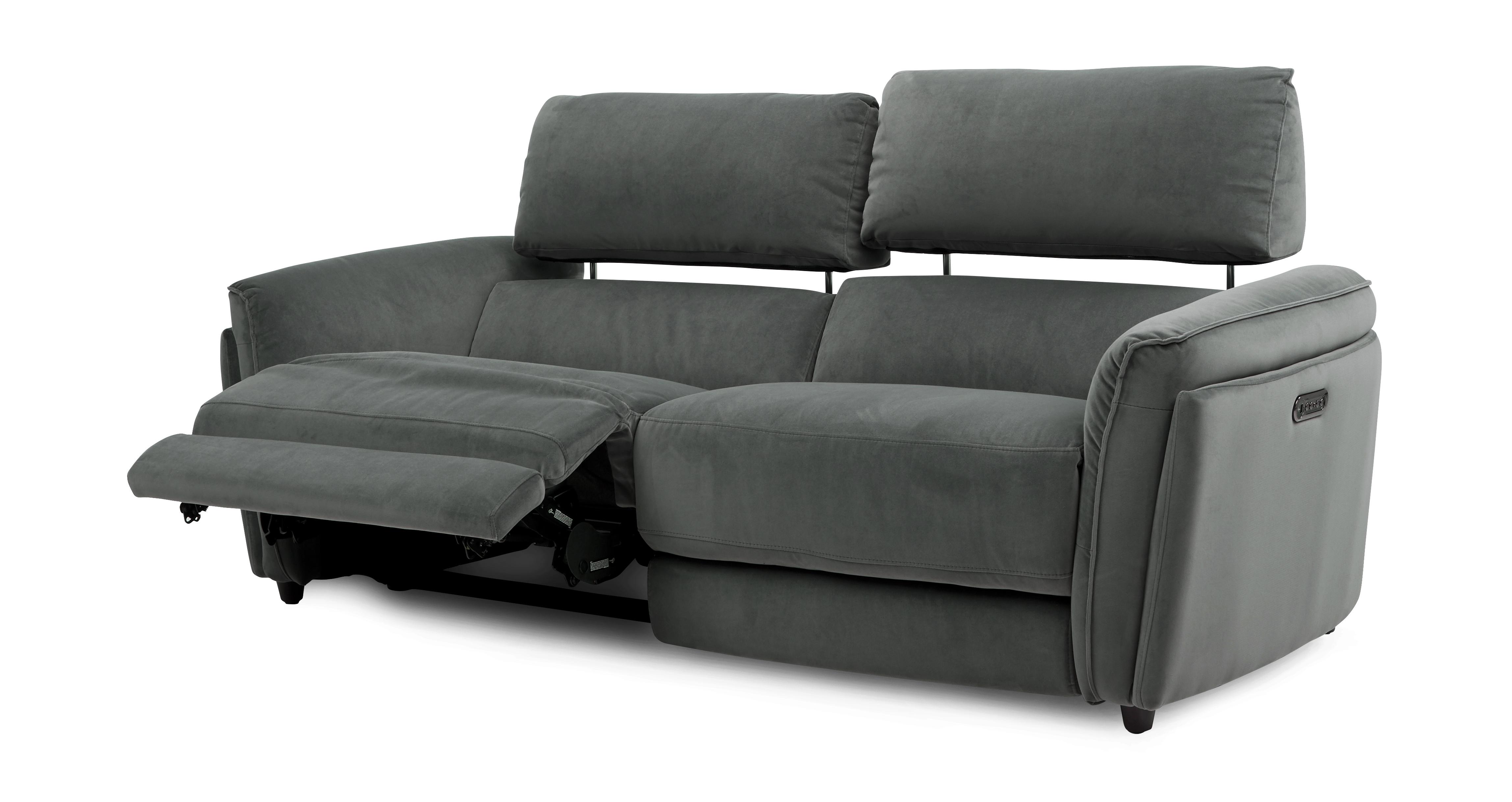 Vixon Velvet 3 Seater Power Recliner | DFS