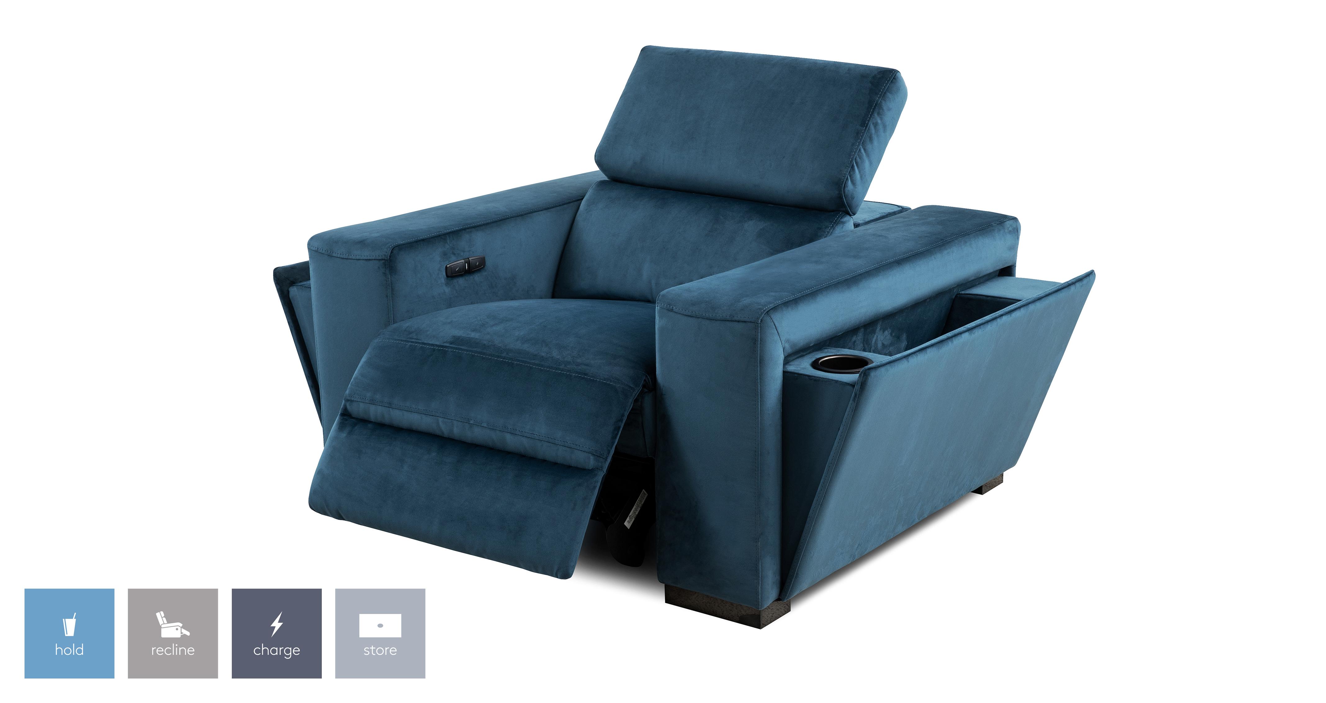 Recliner velvet deals chair