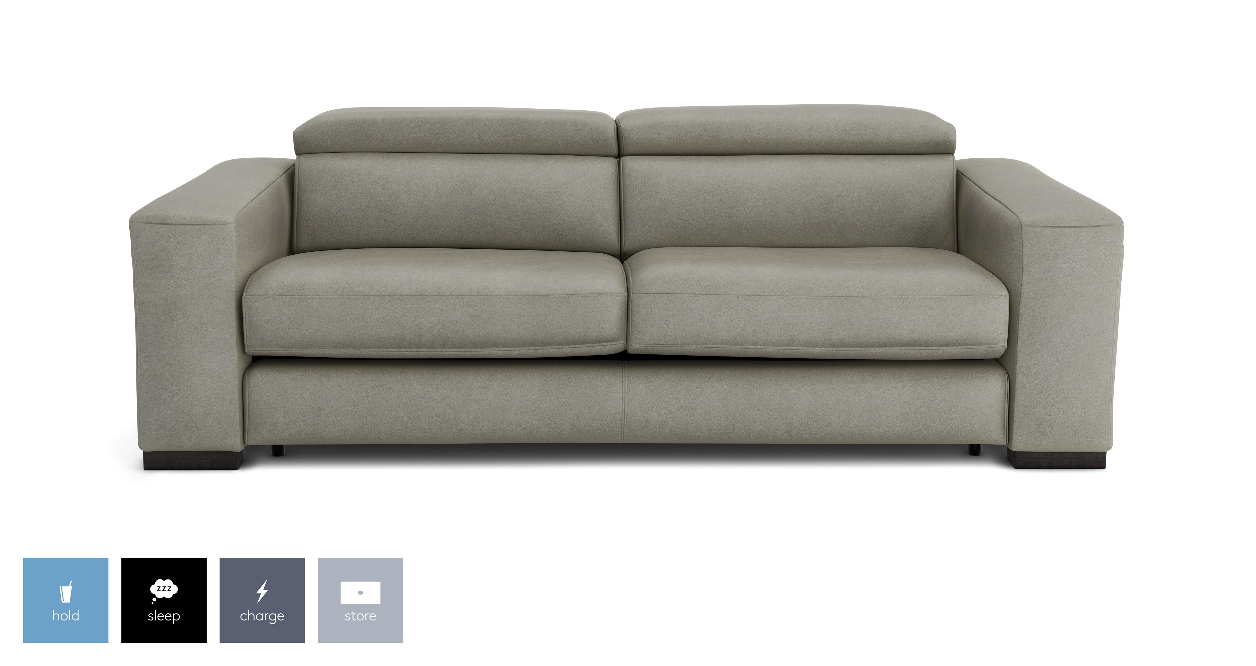 Leather Sofa Beds Real Leather Sofa Beds with Storage DFS