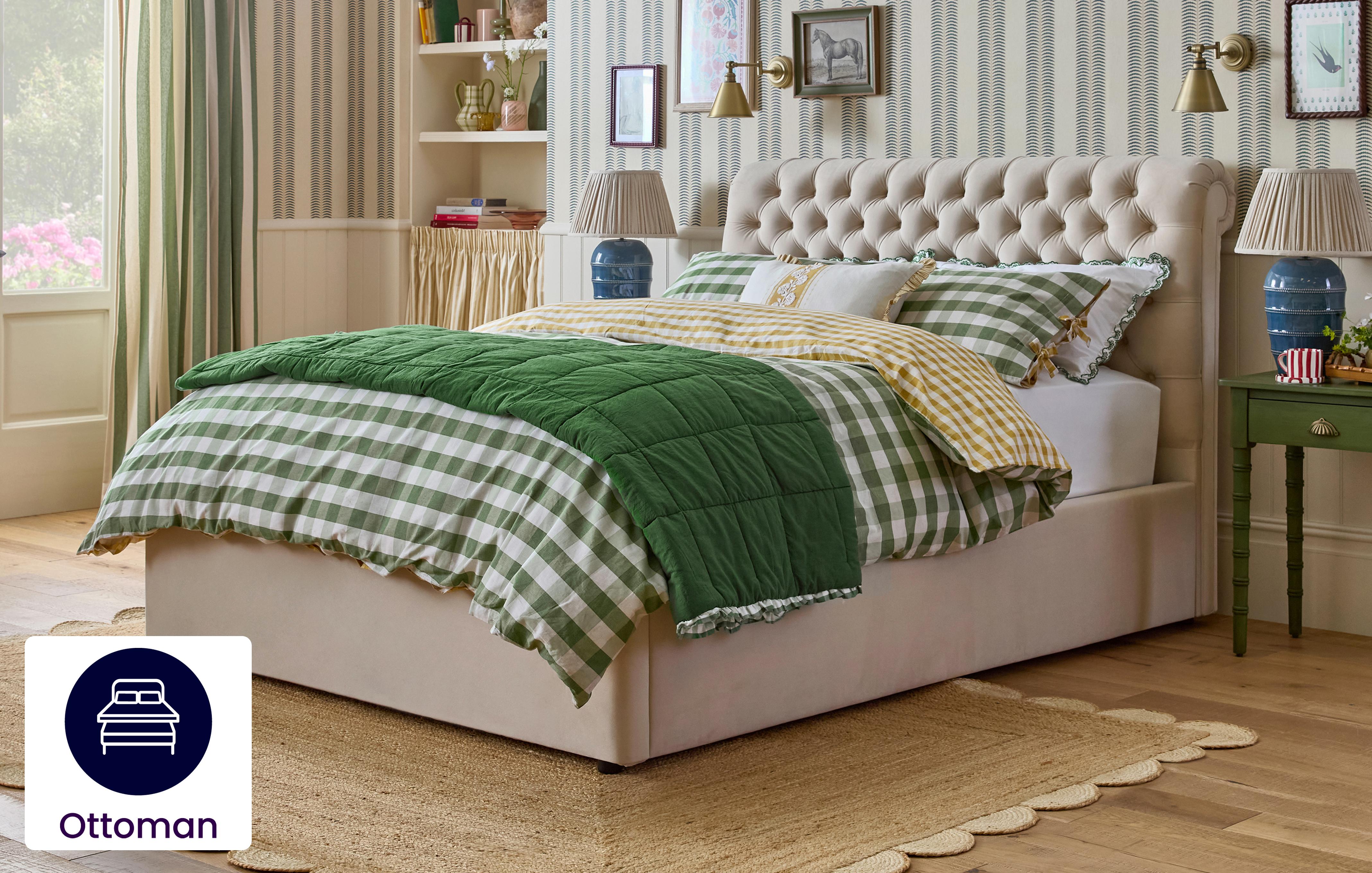 Double Ottoman Bedframe