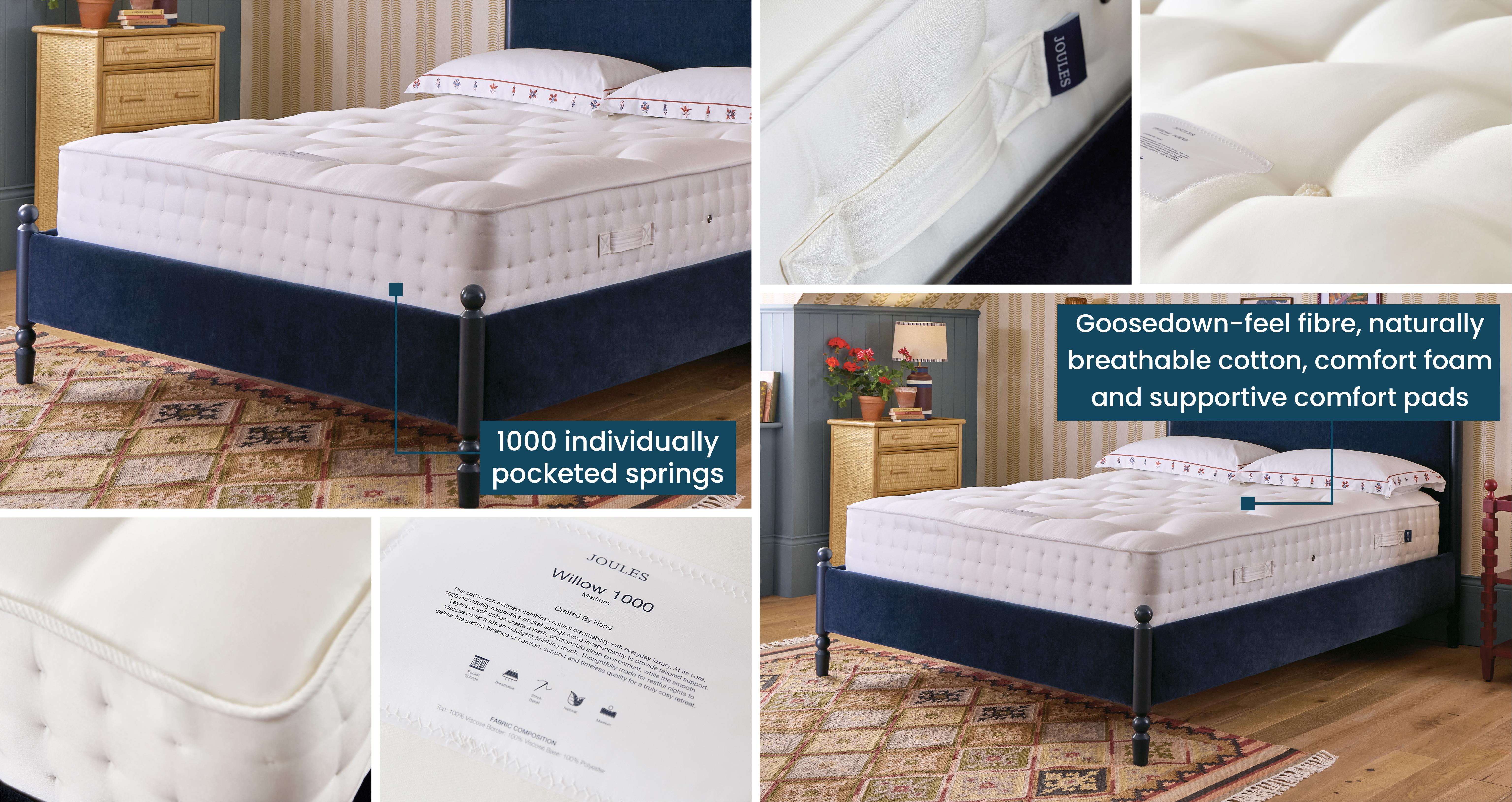 Willow-1000-mattress Double Mattress in White Mattress White