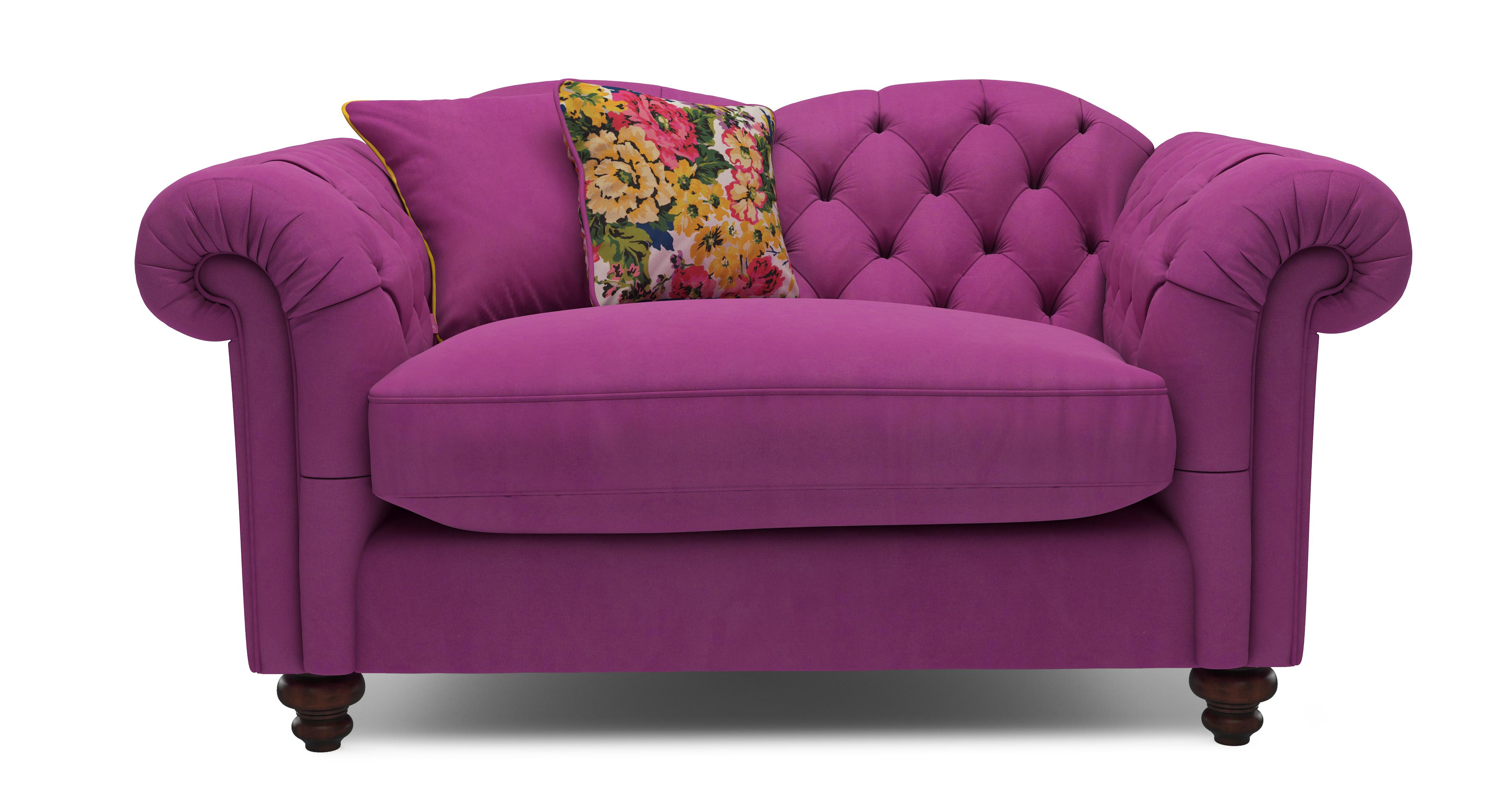 Velvet Cuddler Sofa