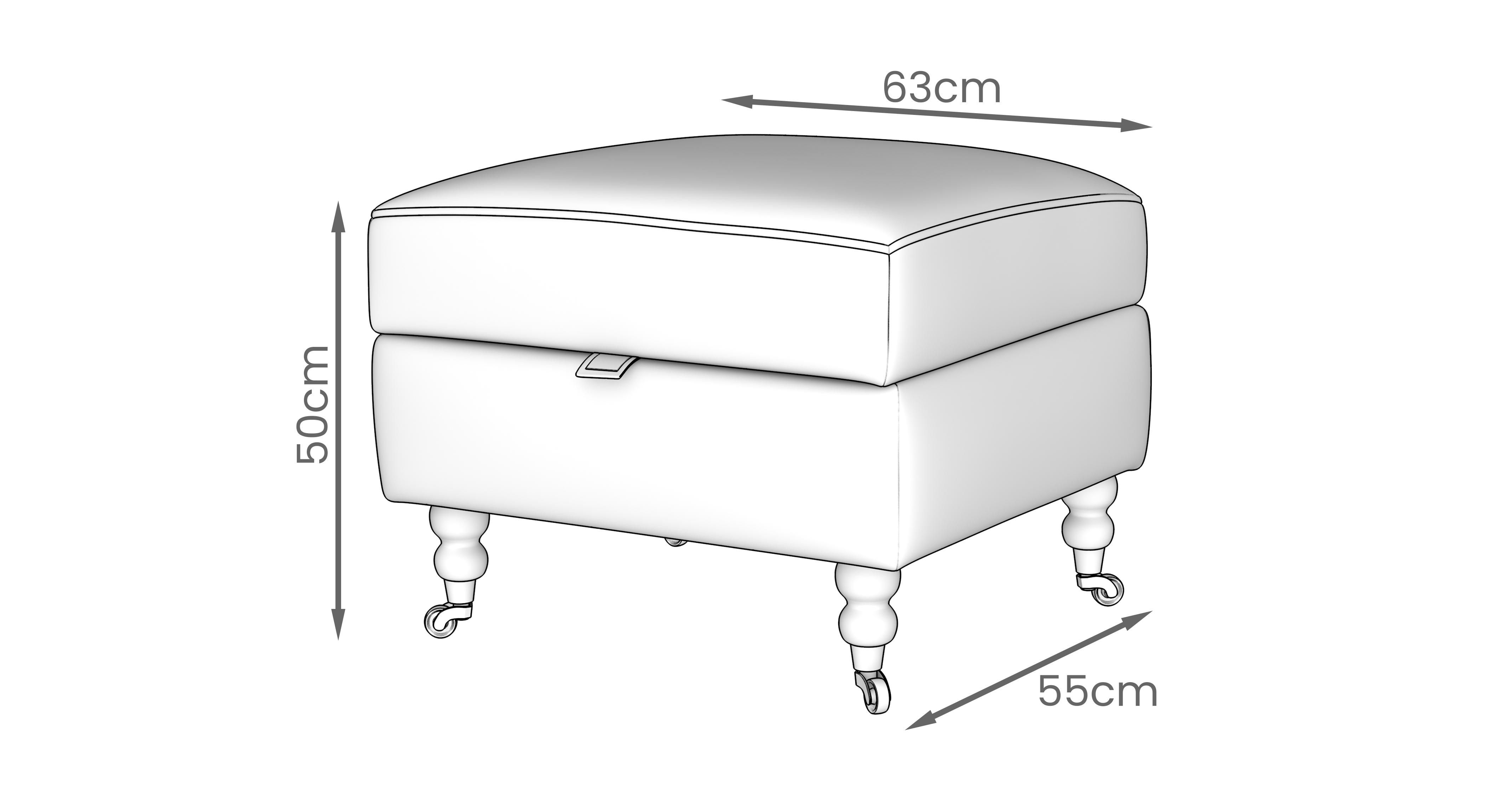 Witcombe Storage Footstool | DFS