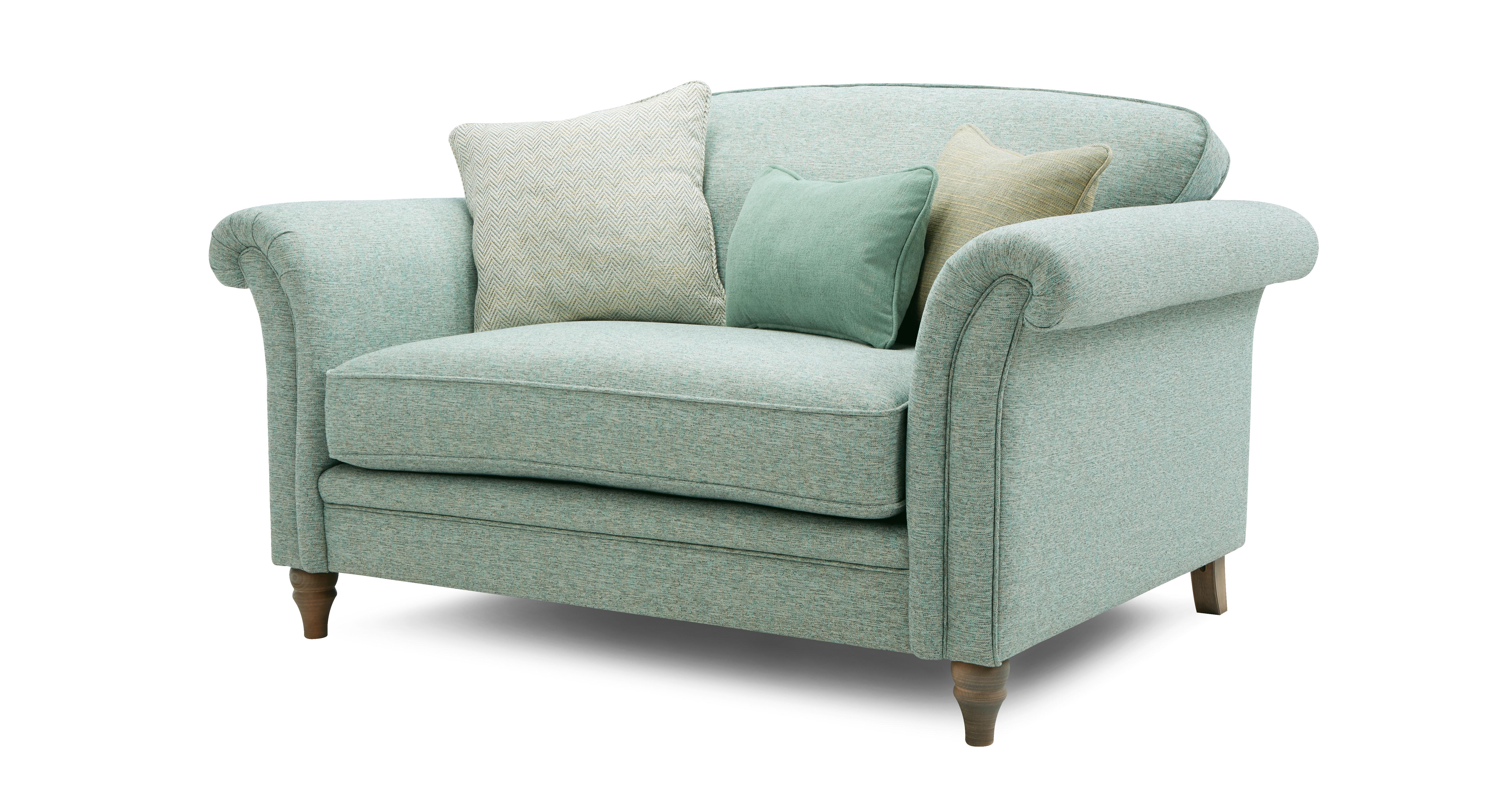 Mint green deals leather couch