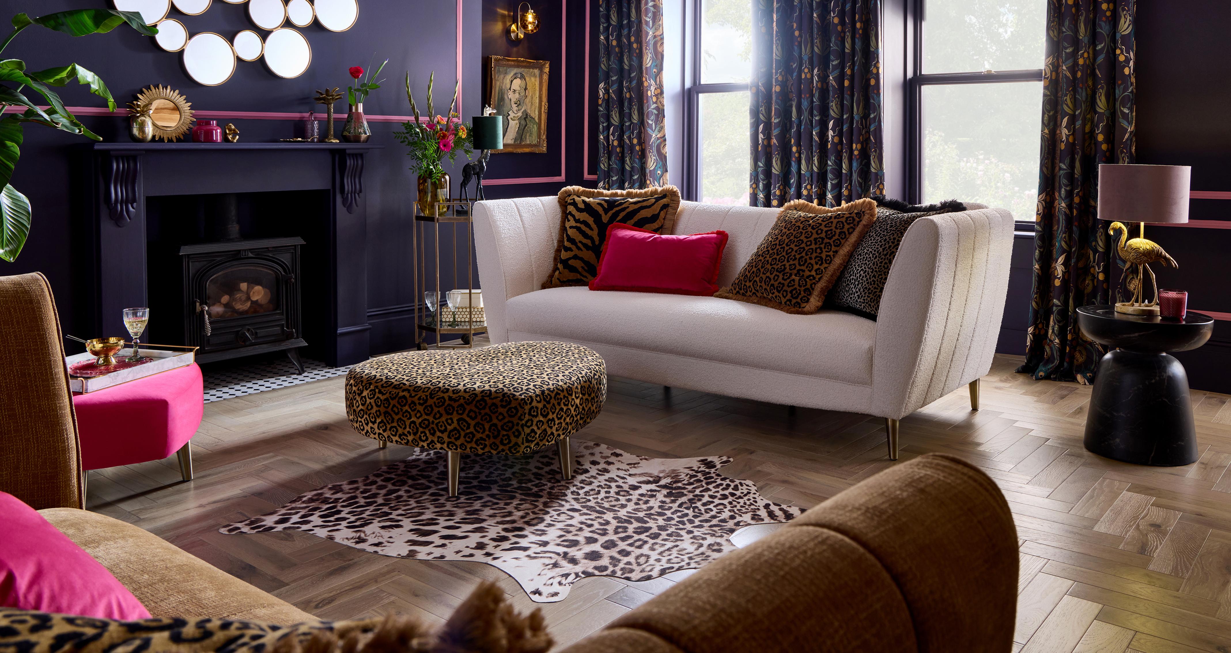 Wylde Velvet Bolster Cushion in Wylde Velvet Fuscia
