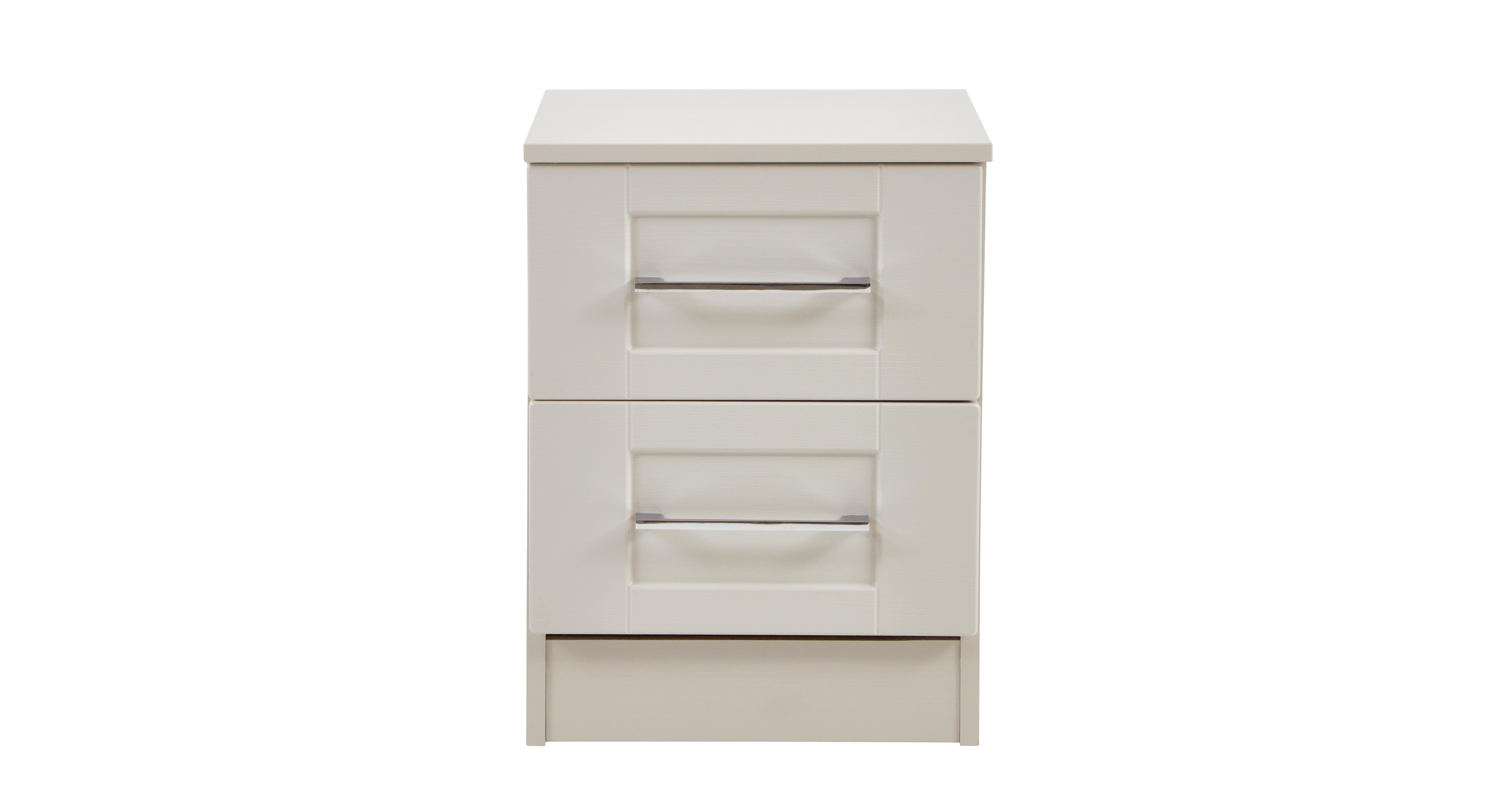 York 2 Drawer Bedside DFS