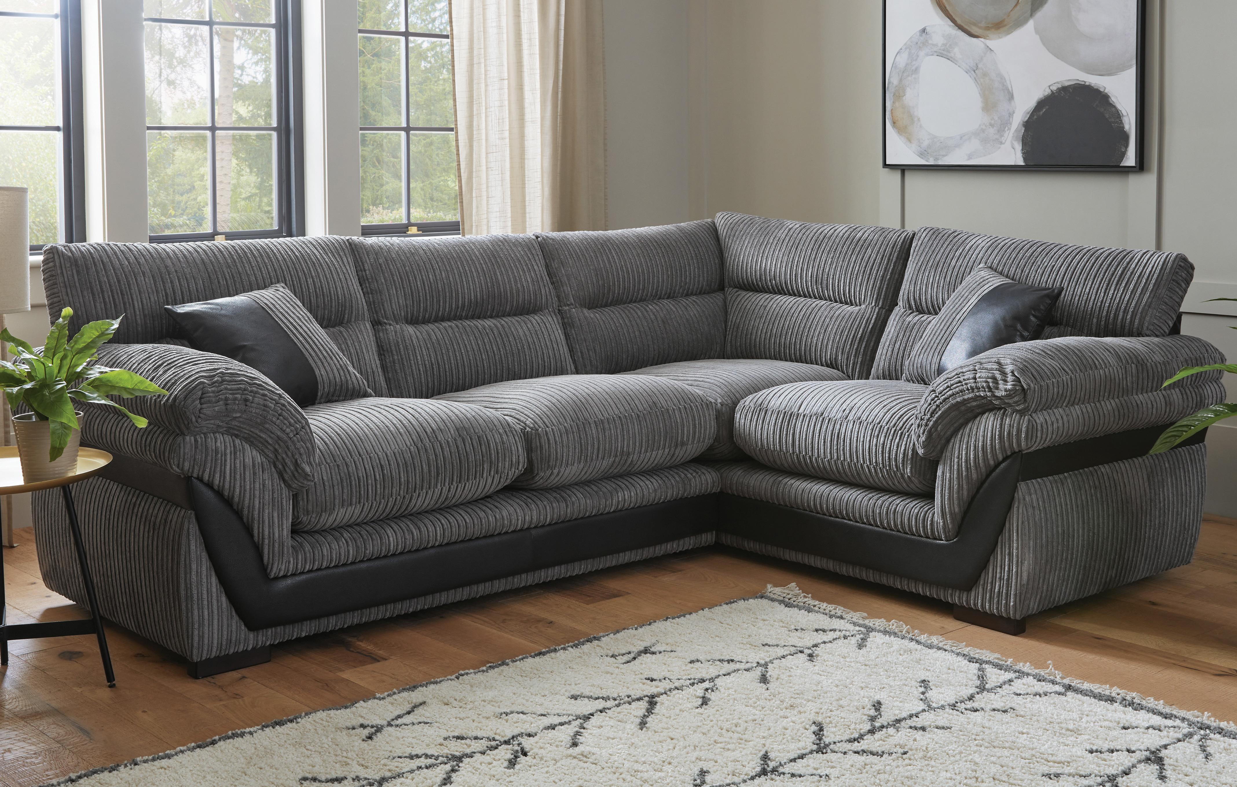 Left Hand Facing Arm 2 Piece Corner Sofa