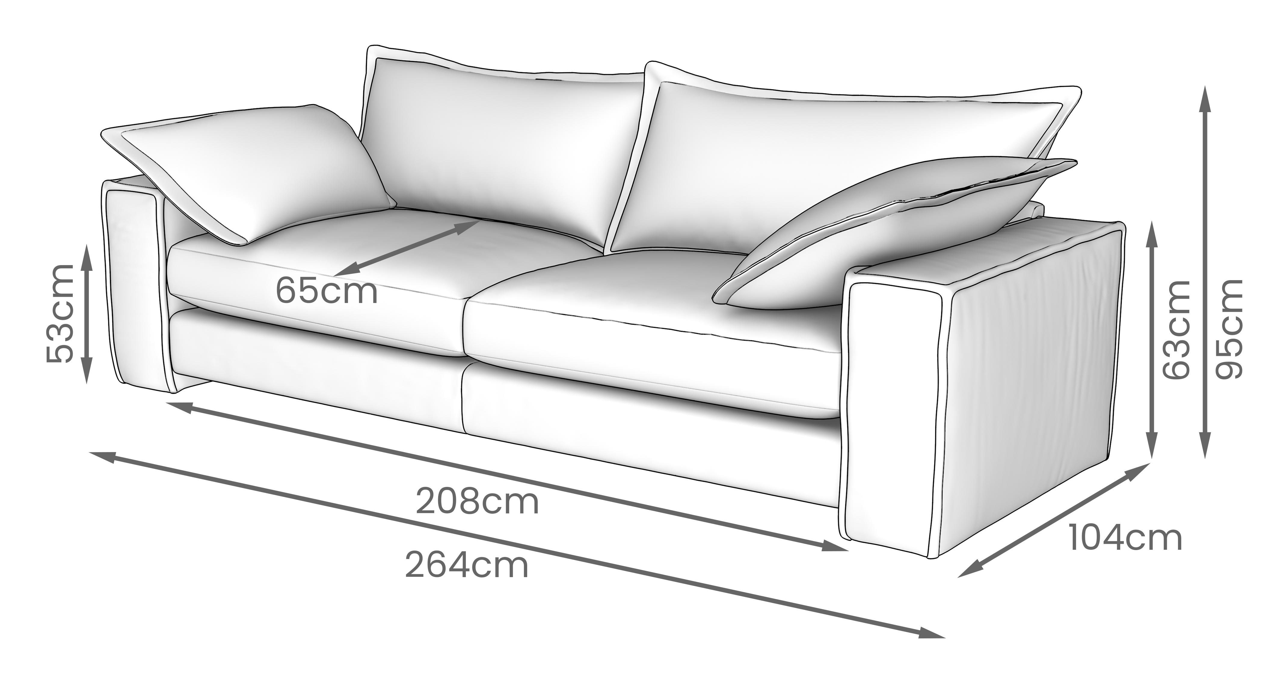 Zanetta Velvet 4 Seater Sofa in Zanetta Velvet Truffle