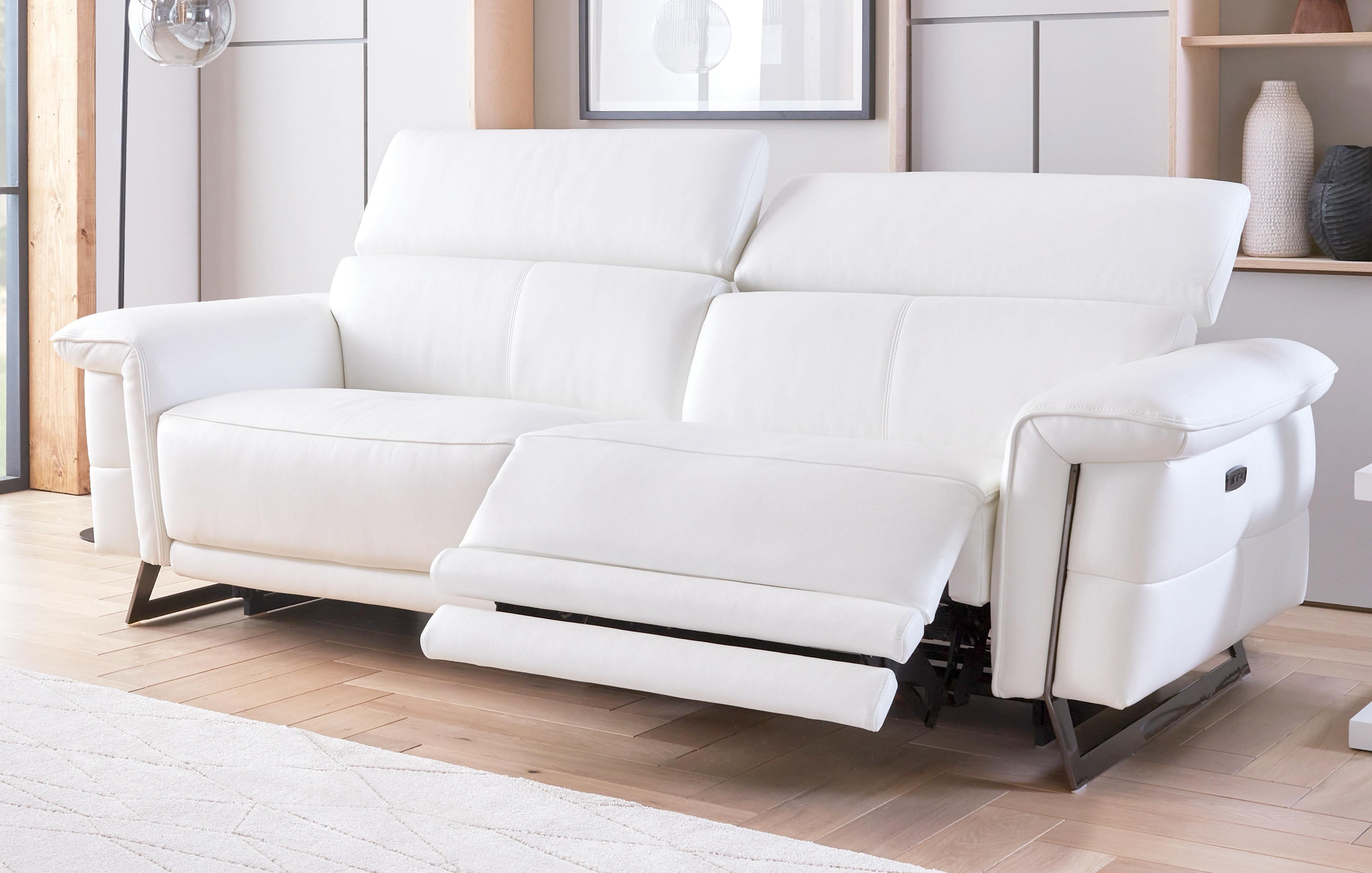 Leather 3 Seat Power Recliner
