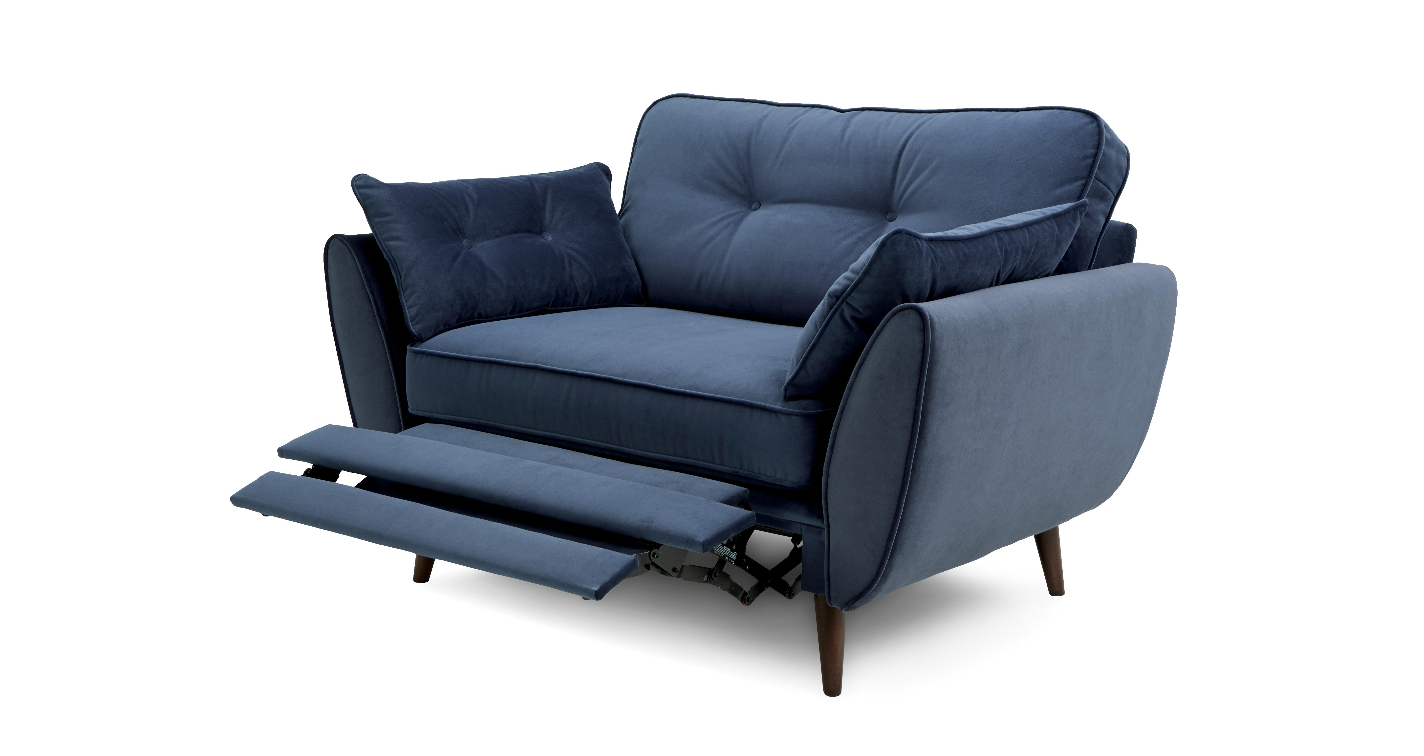 Zinc cuddler outlet sofa velvet