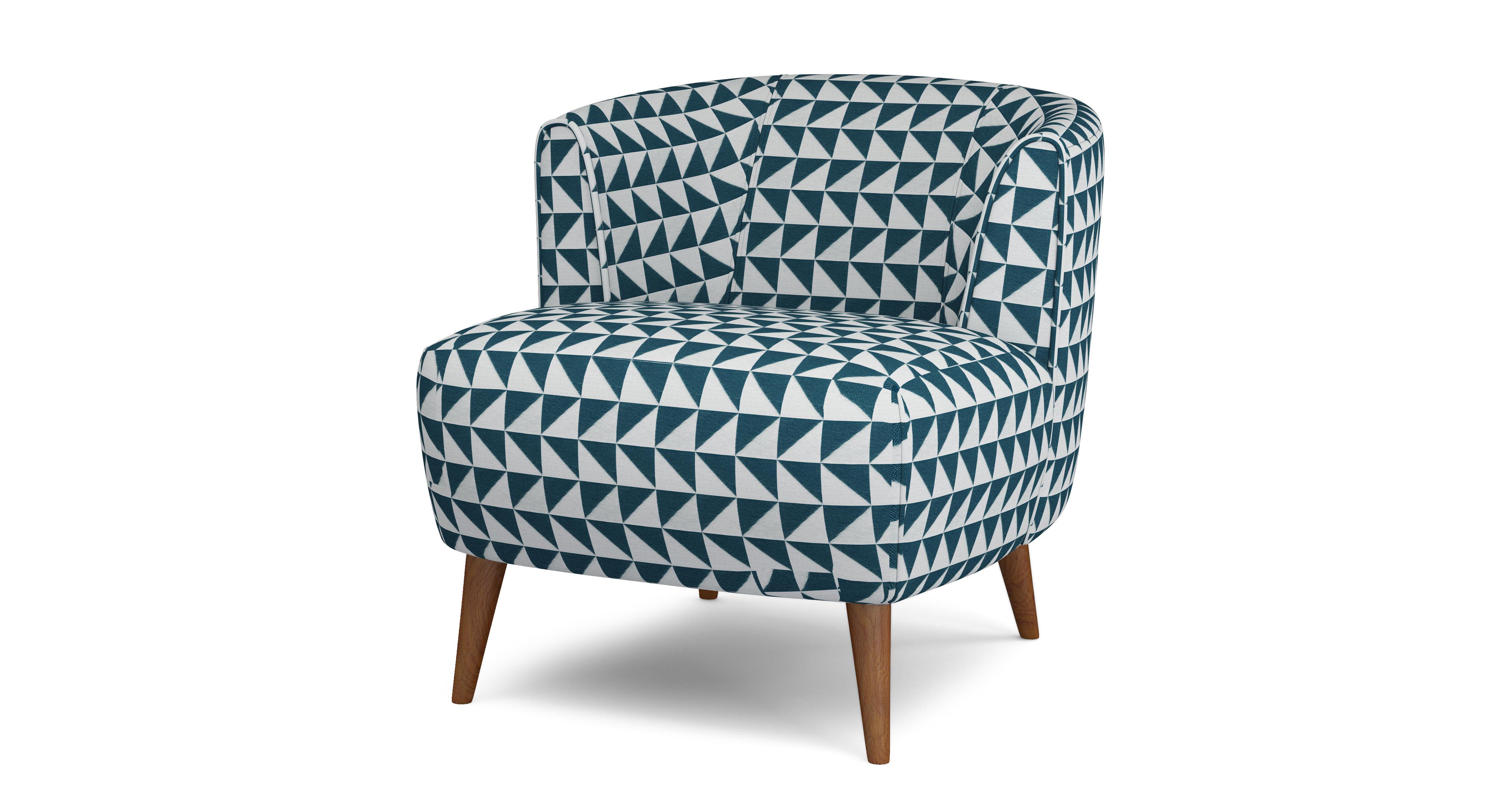 DFS Patchwork Tub Chair with Stag Designs