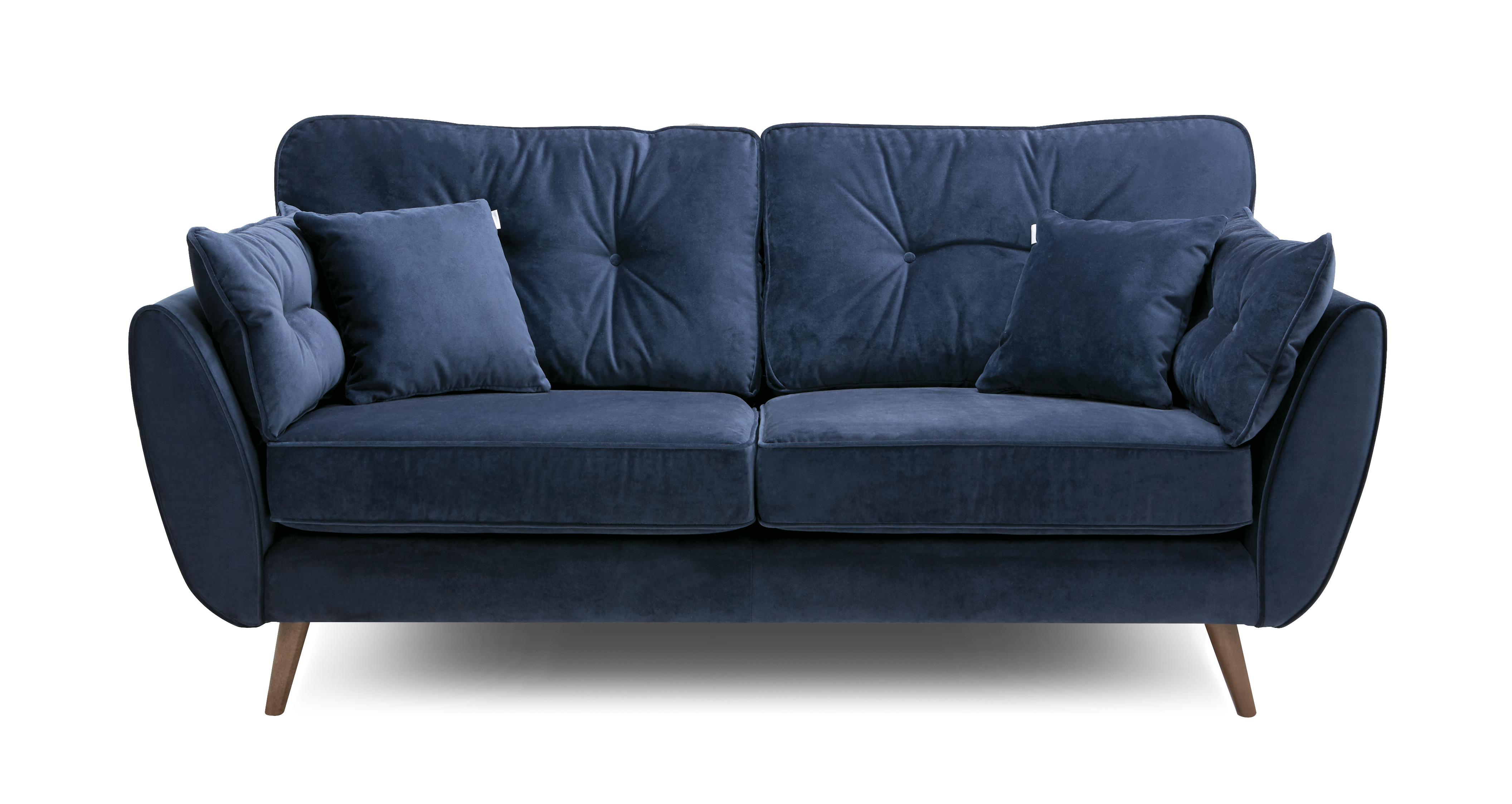 dfs navy leather sofa