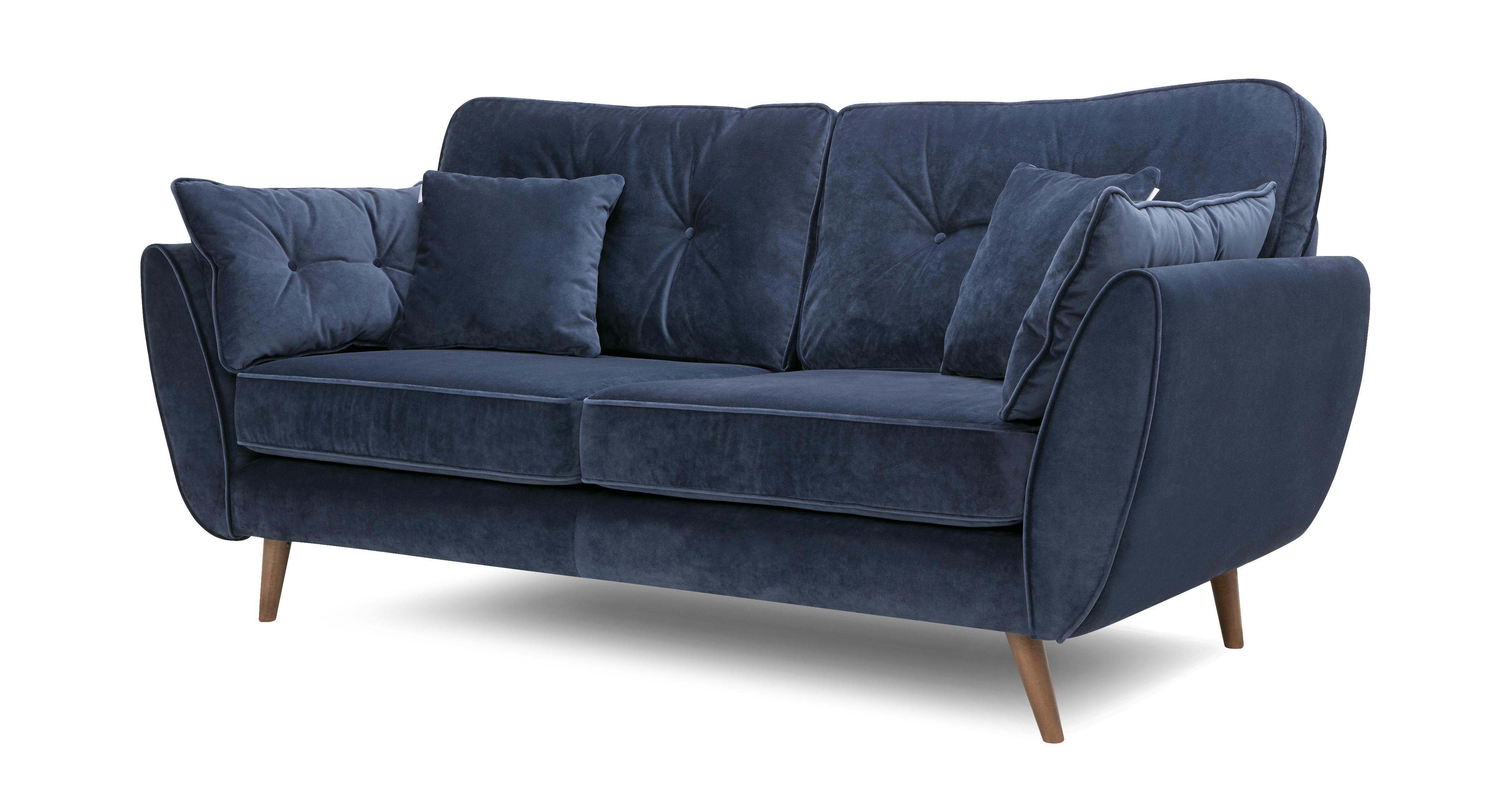 Dfs crushed deals velvet sofa